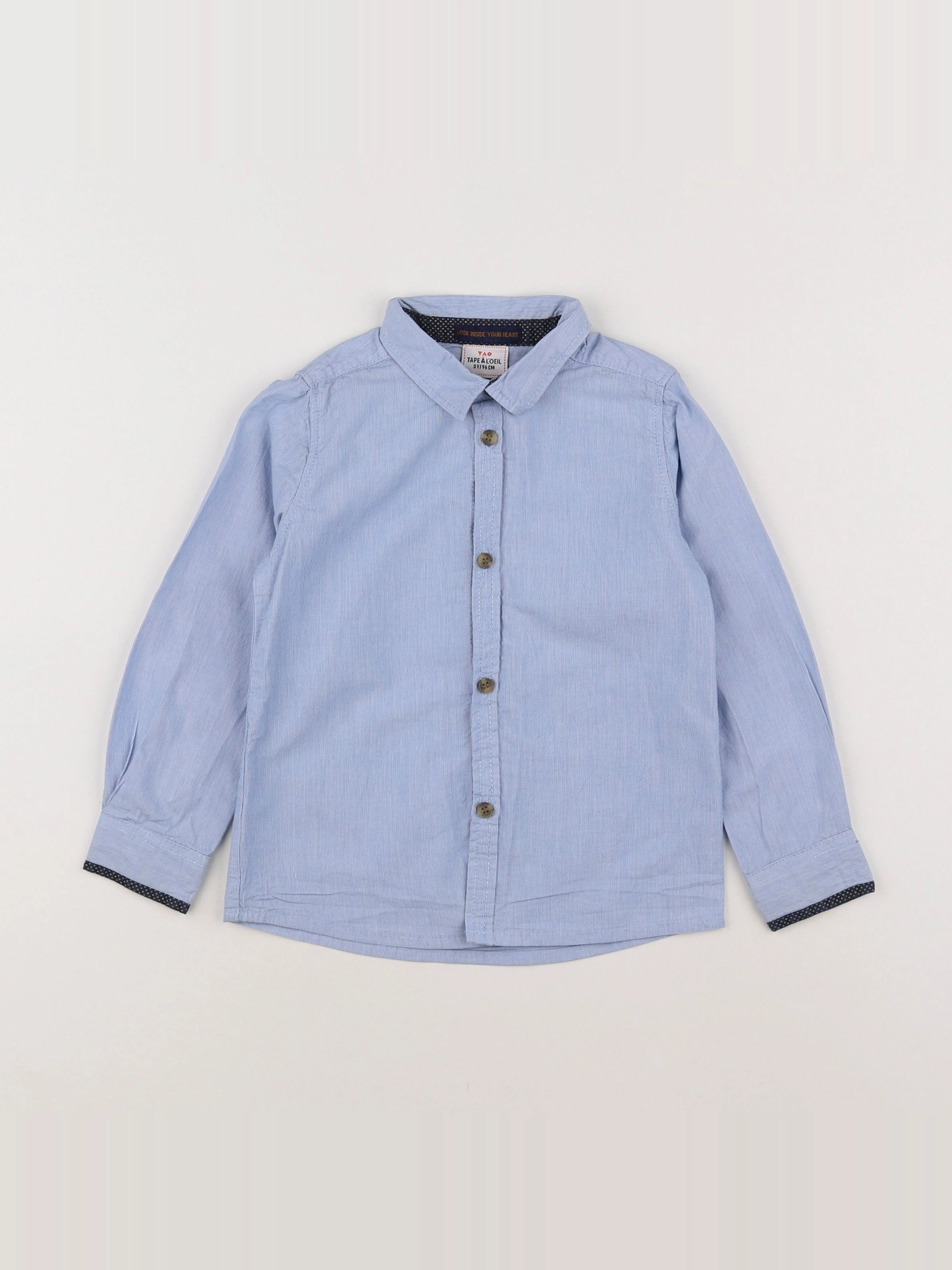 Tape à l'oeil - chemise bleu - 3 ans