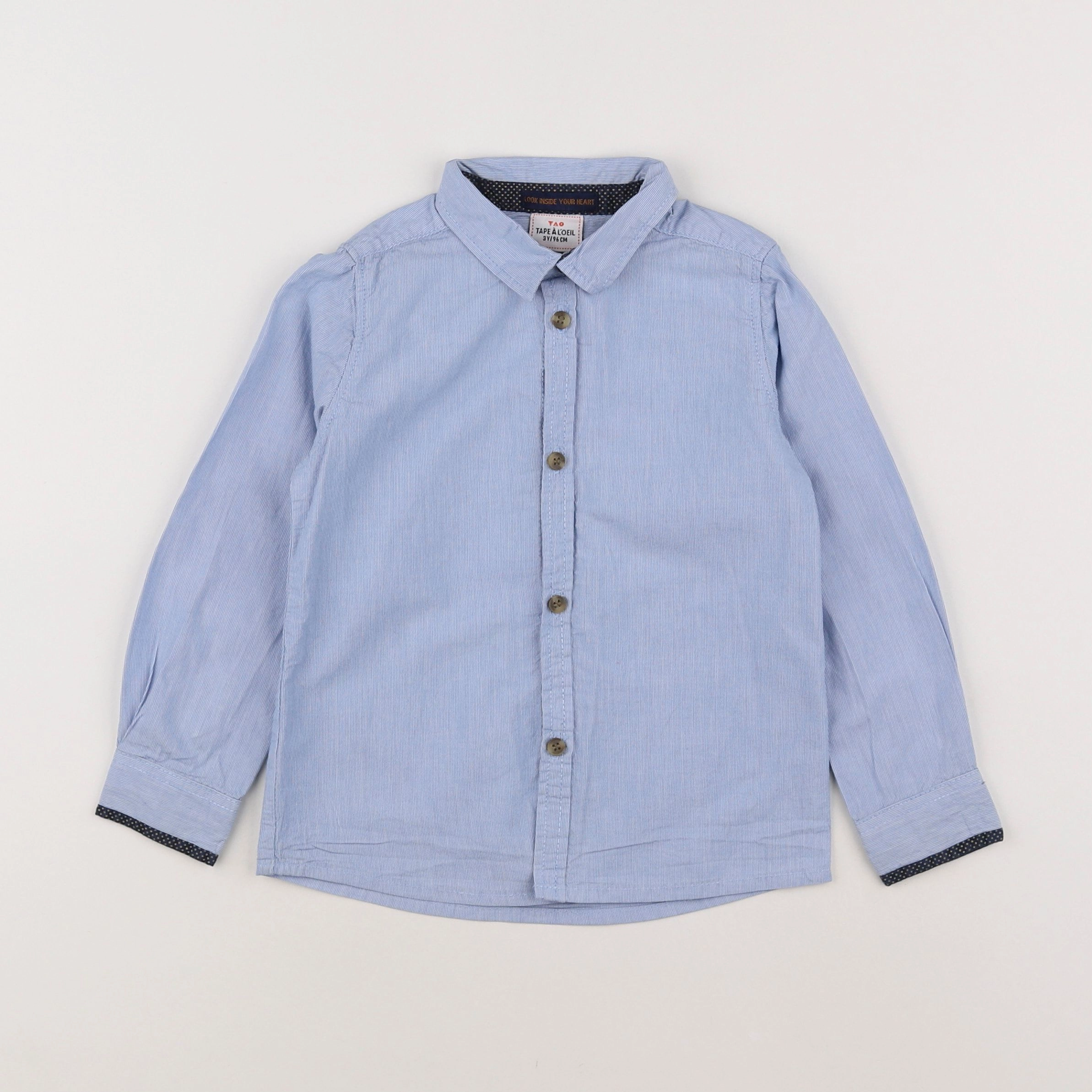 Tape à l'oeil - chemise bleu - 3 ans