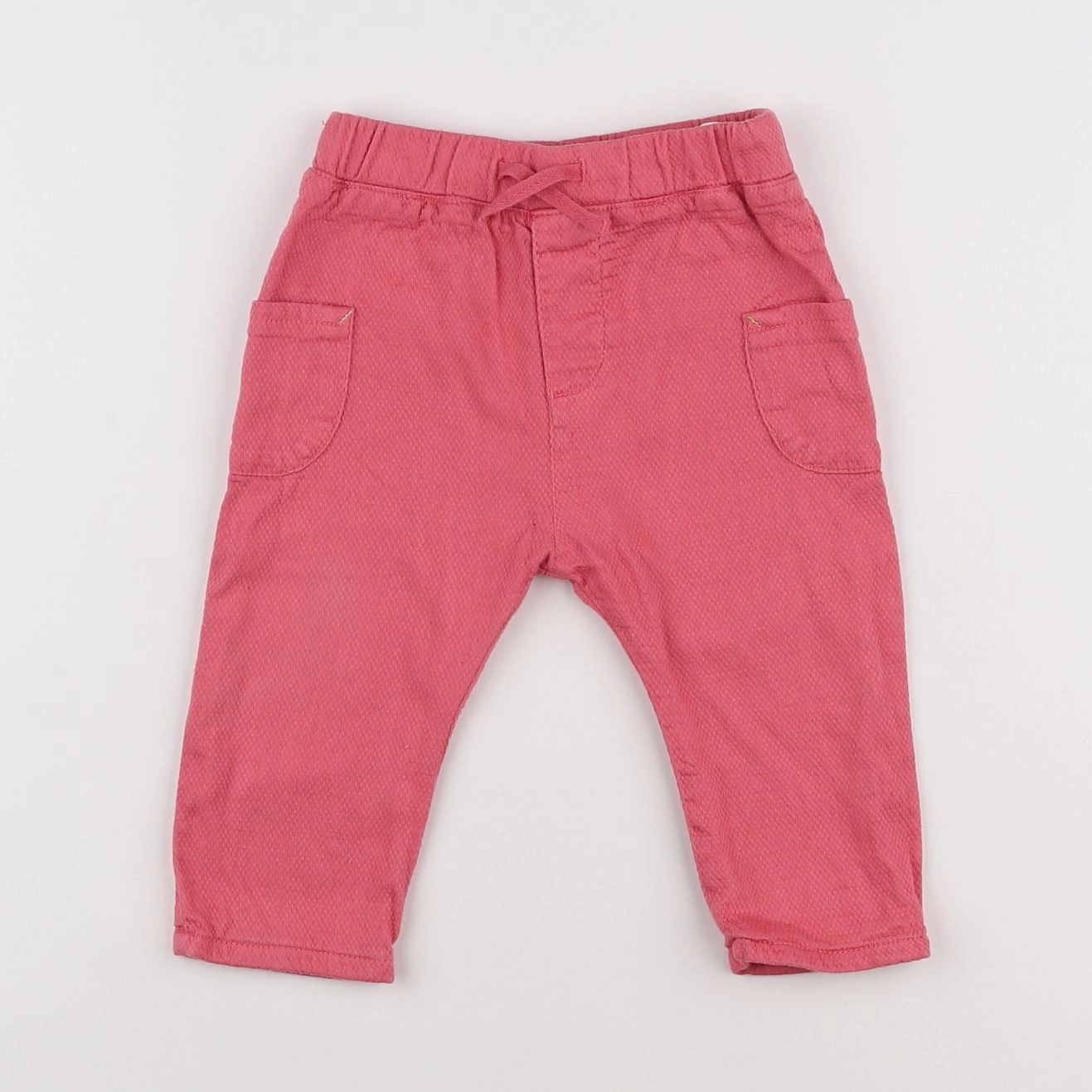 H&M - pantalon rose - 6/9 mois