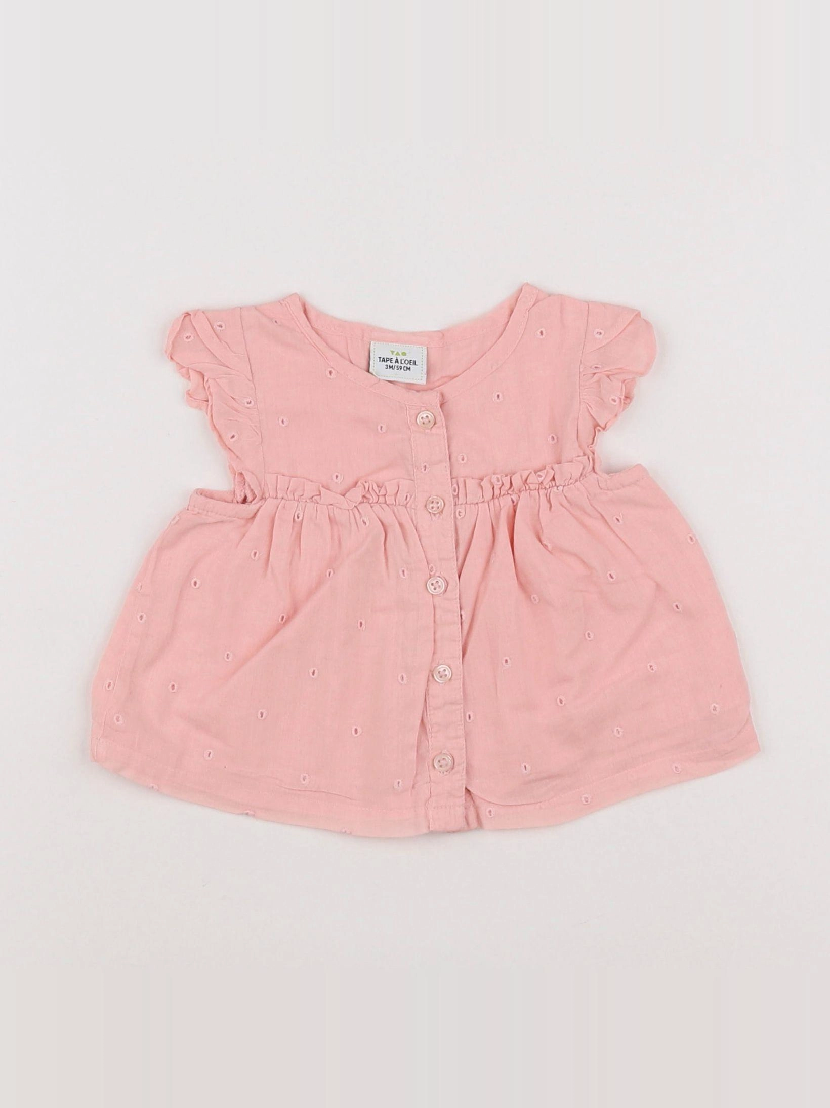 Tape à l'oeil - blouse rose - 3 mois