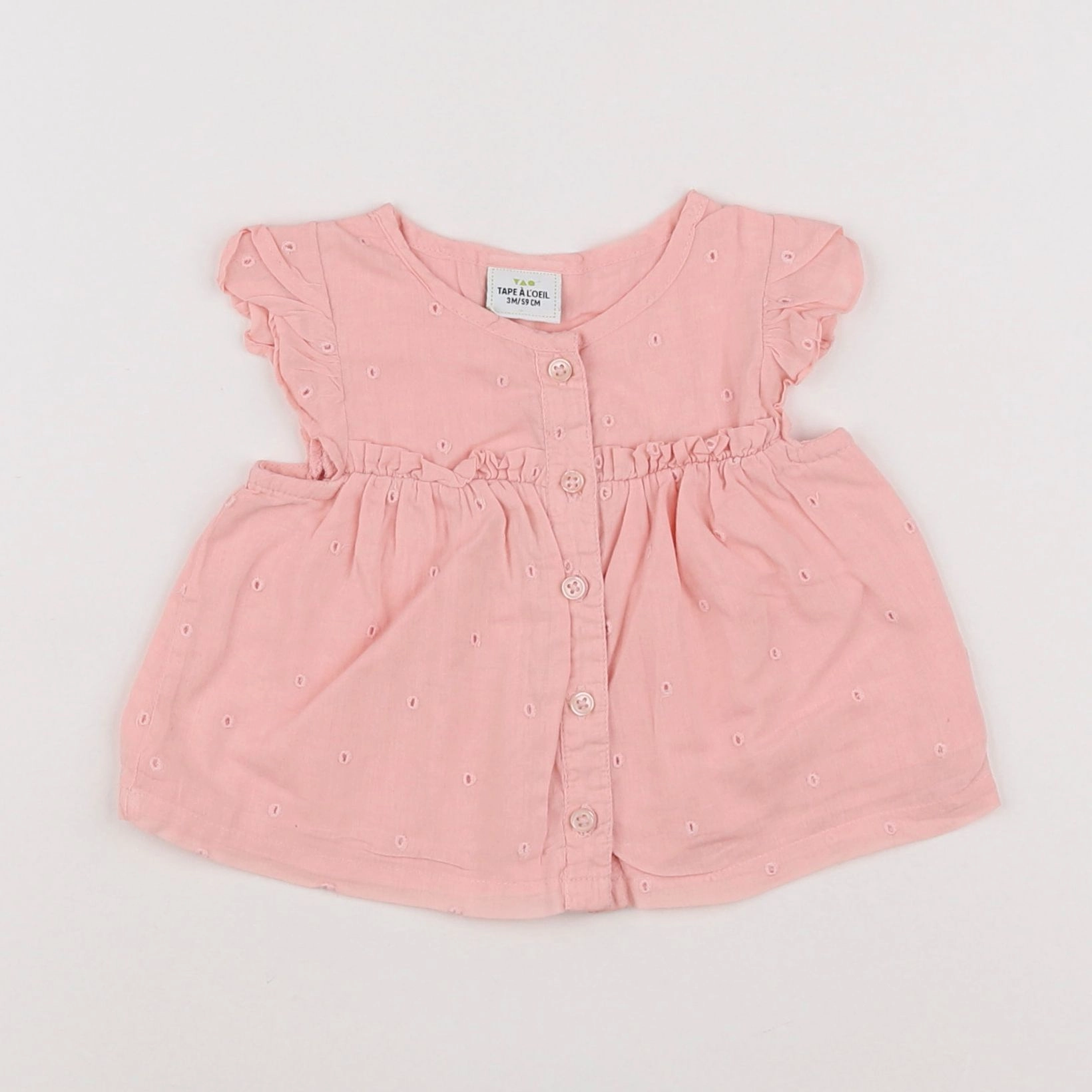 Tape à l'oeil - blouse rose - 3 mois