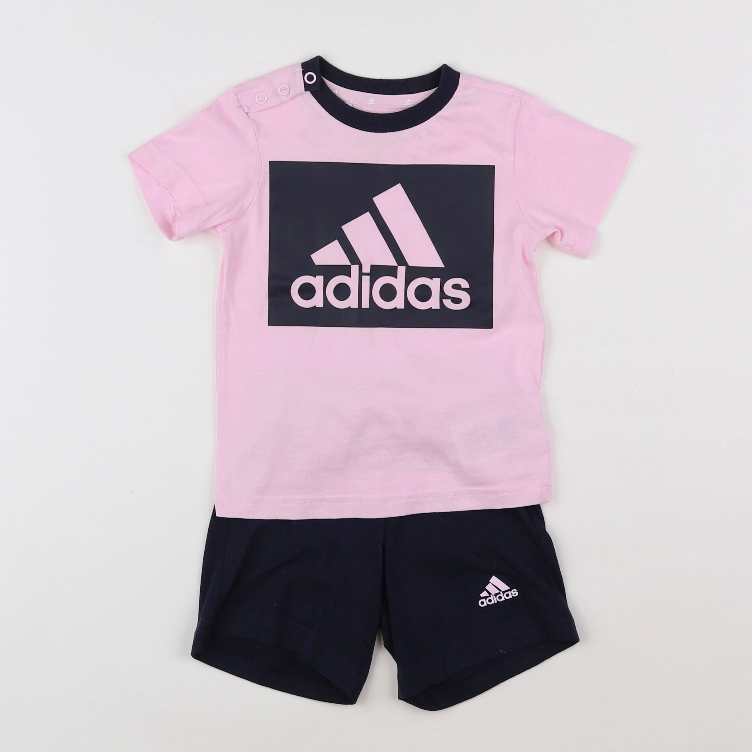 Adidas - ensemble rose, bleu - 12/18 mois