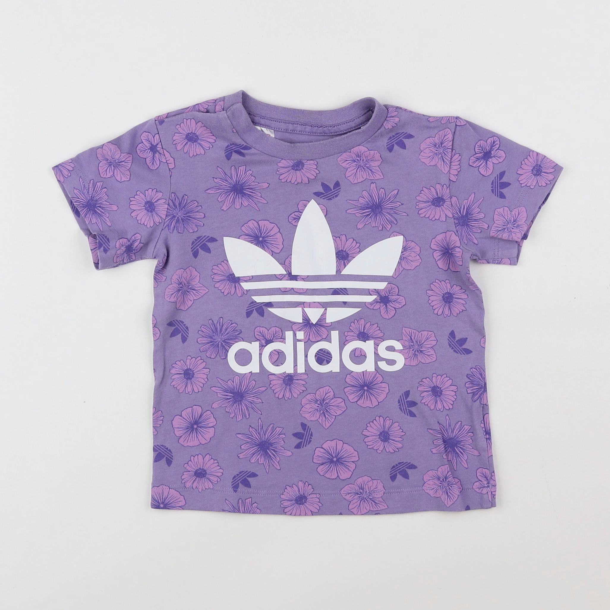 Adidas - tee-shirt violet - 12/18 mois