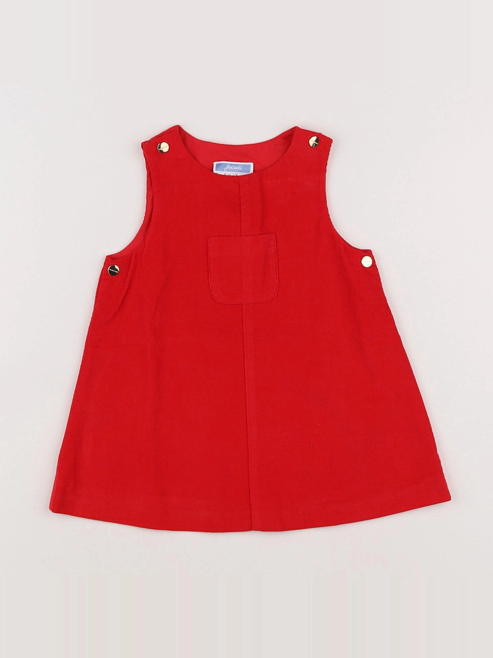 Jacadi - robe rouge - 12 mois