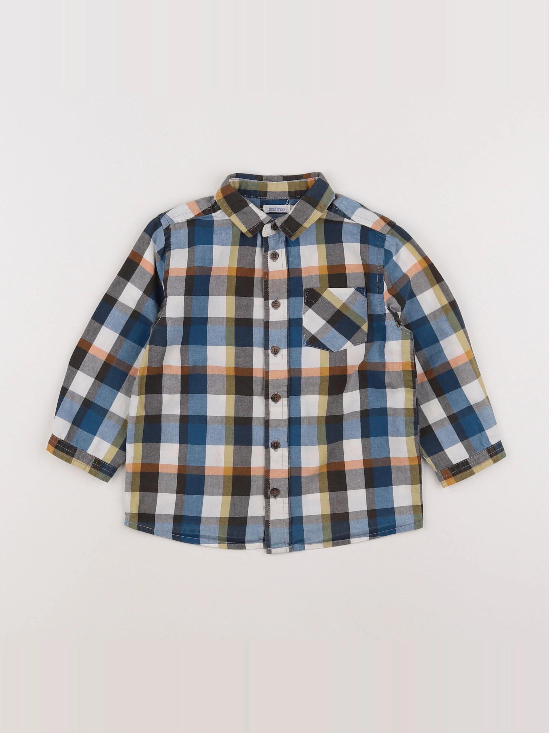 Boutchou - chemise multicolore - 2 ans