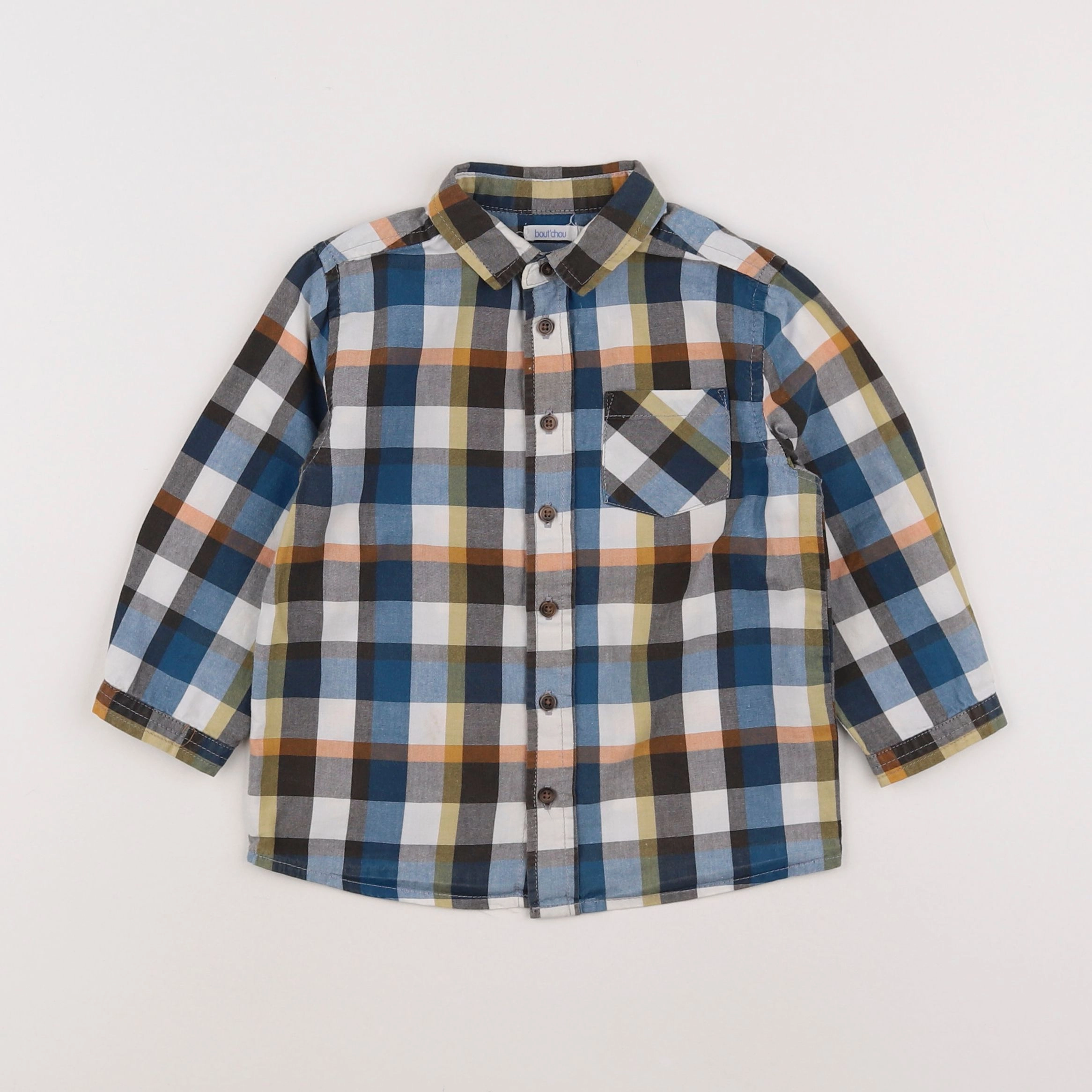 Boutchou - chemise multicolore - 2 ans