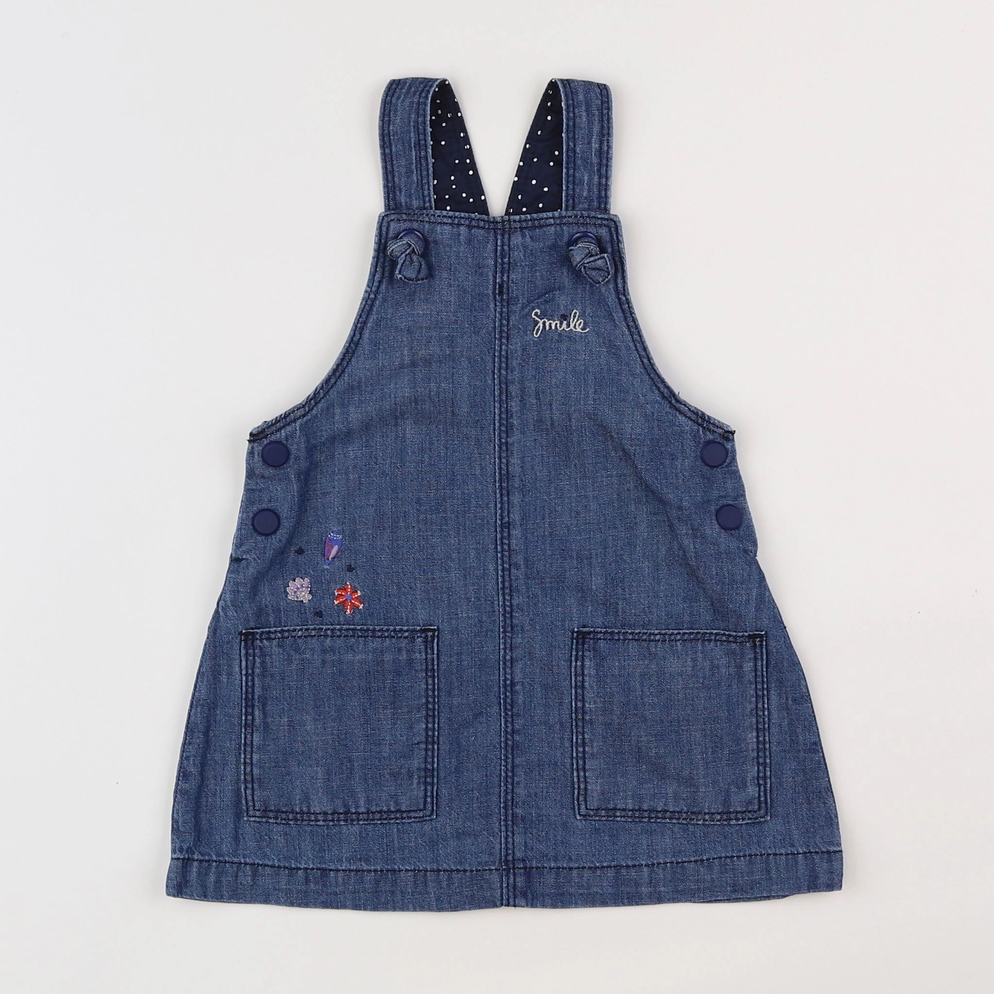 Catimini - robe bleu - 12 mois