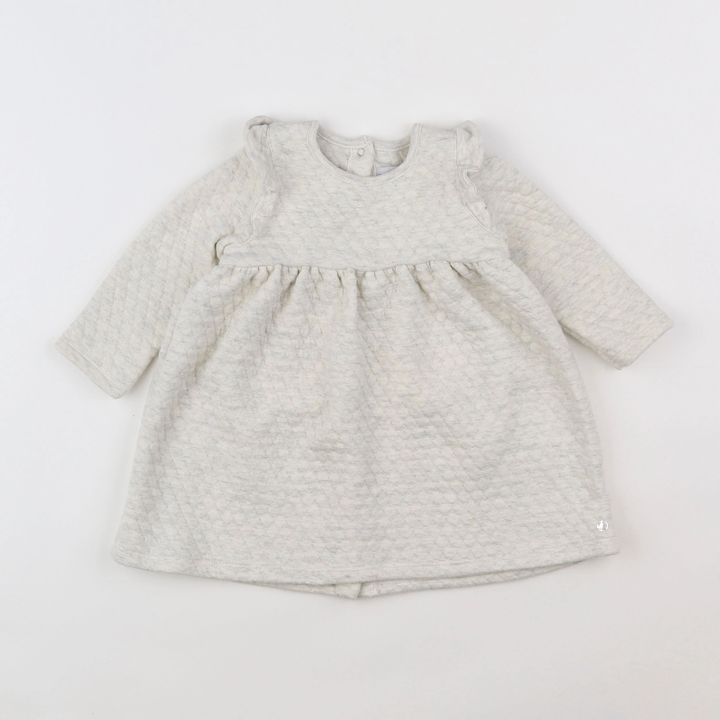 Petit Bateau - robe beige - 12 mois