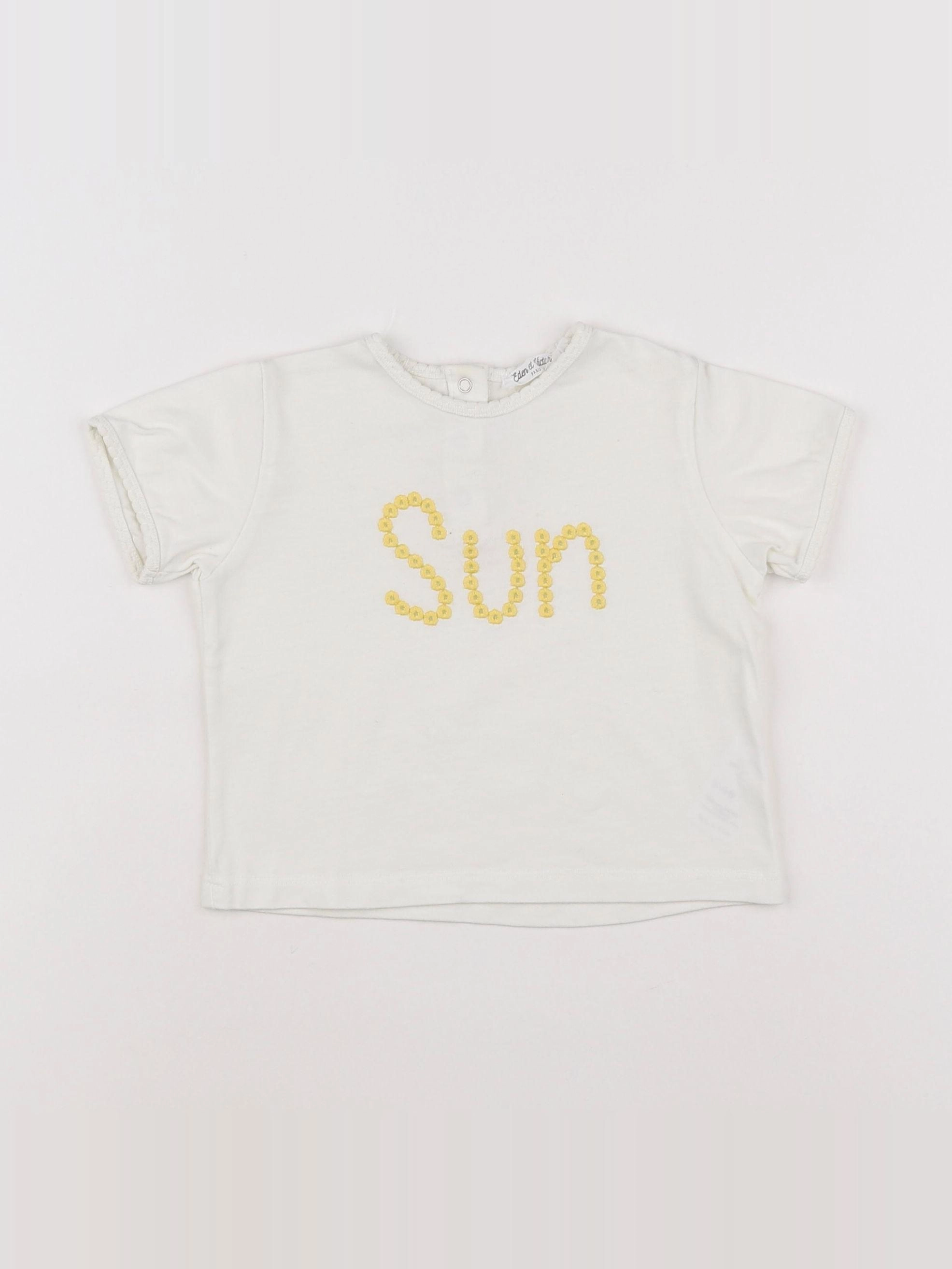 Eden & Victor - tee-shirt blanc - 12 mois