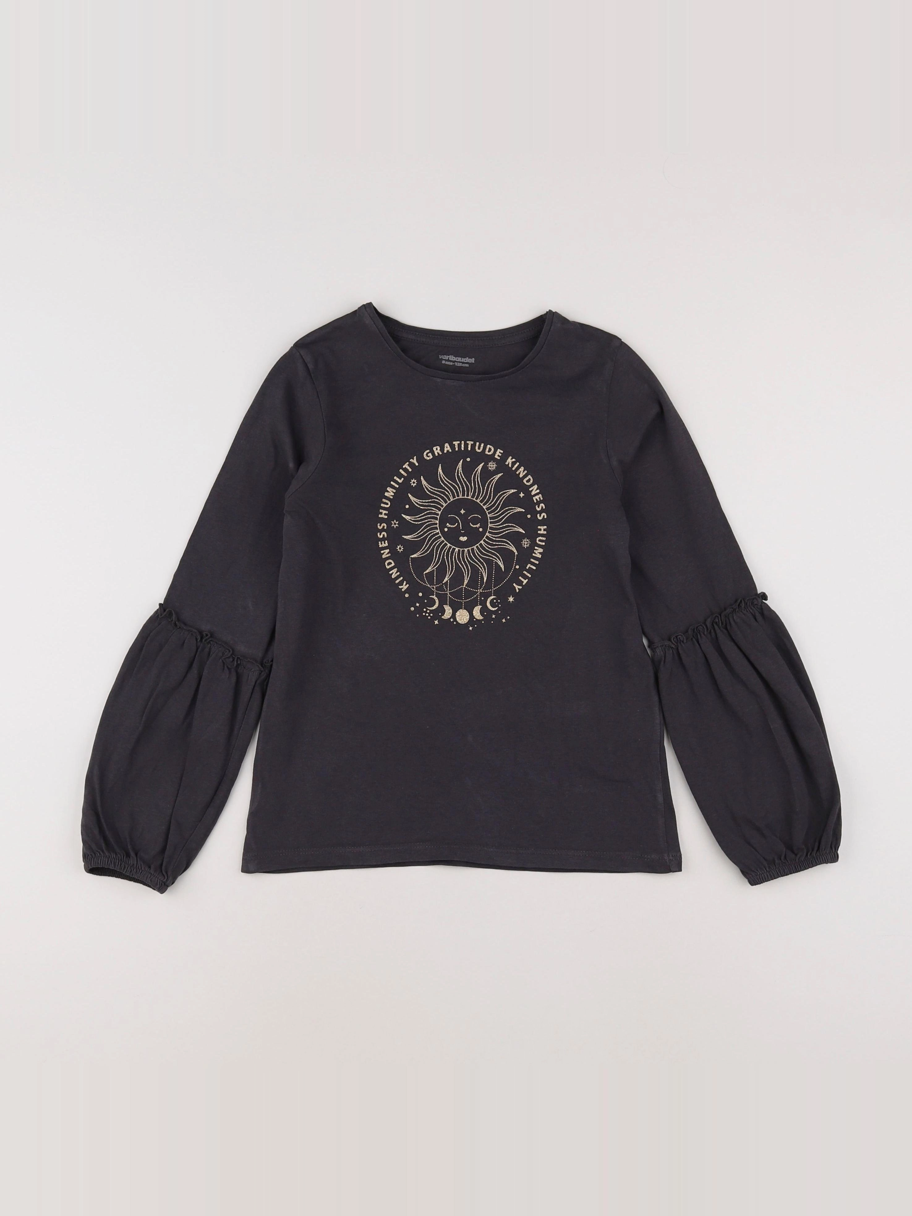 Vertbaudet - tee-shirt gris - 8 ans