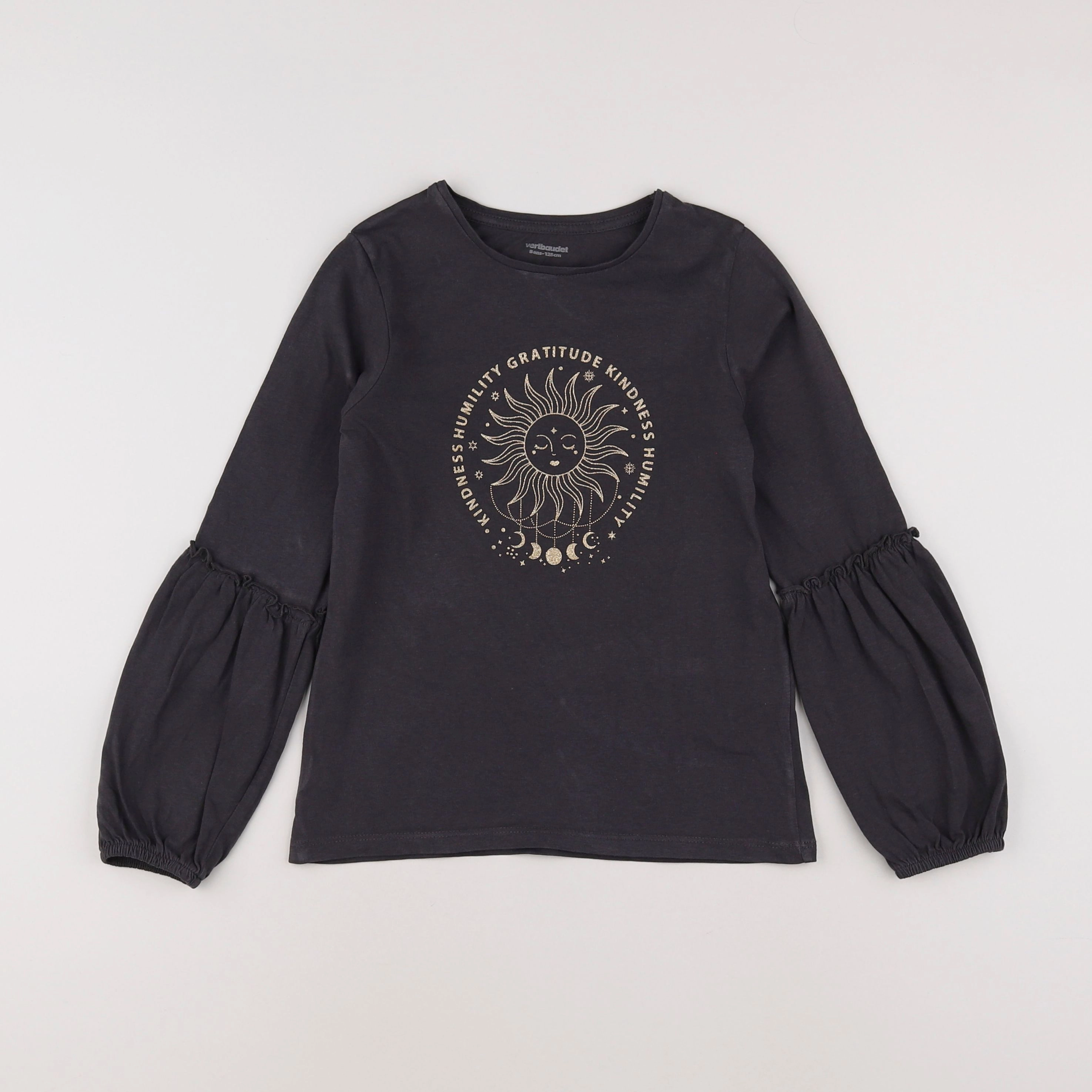 Vertbaudet - tee-shirt gris - 8 ans