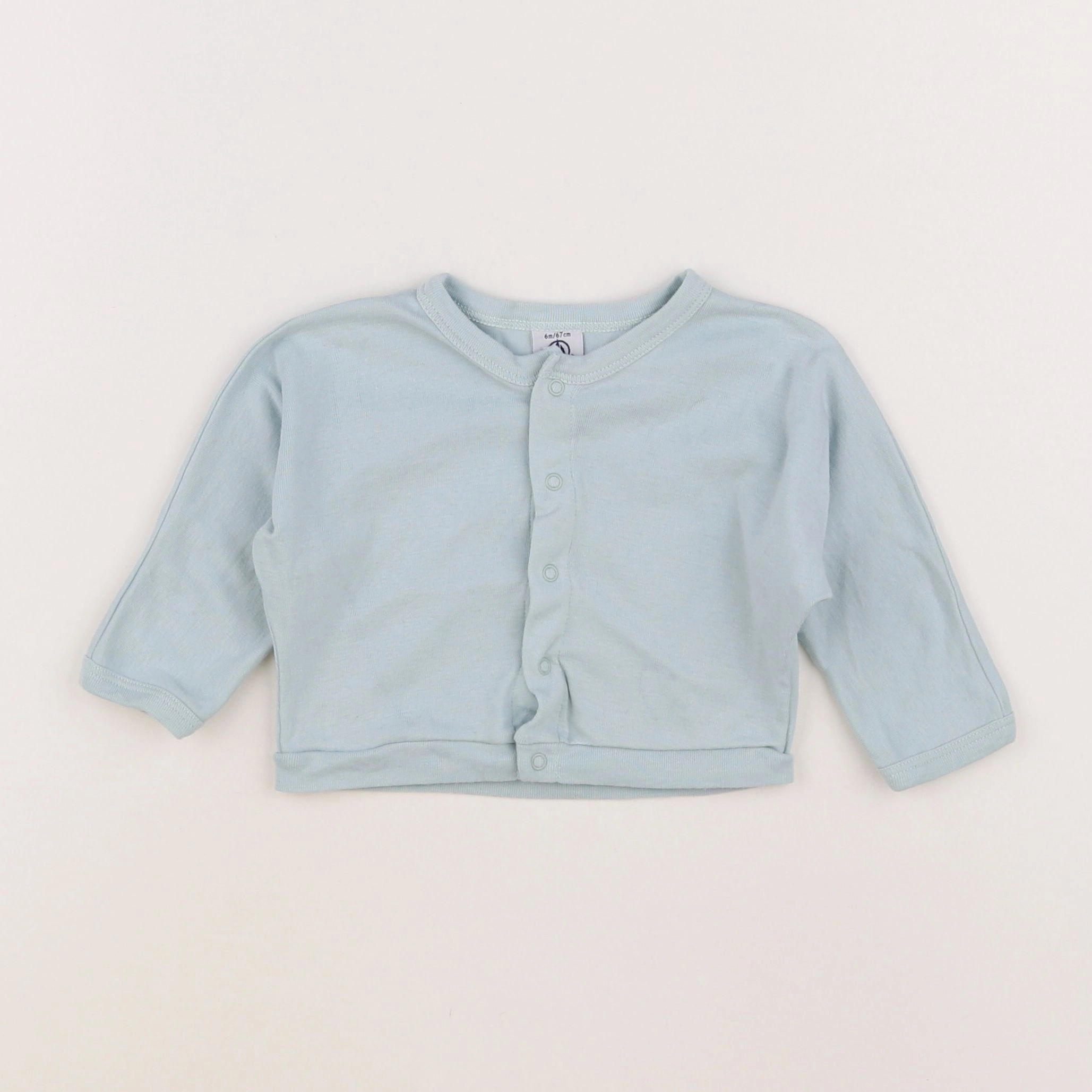 Petit Bateau - tee-shirt vert - 6 mois