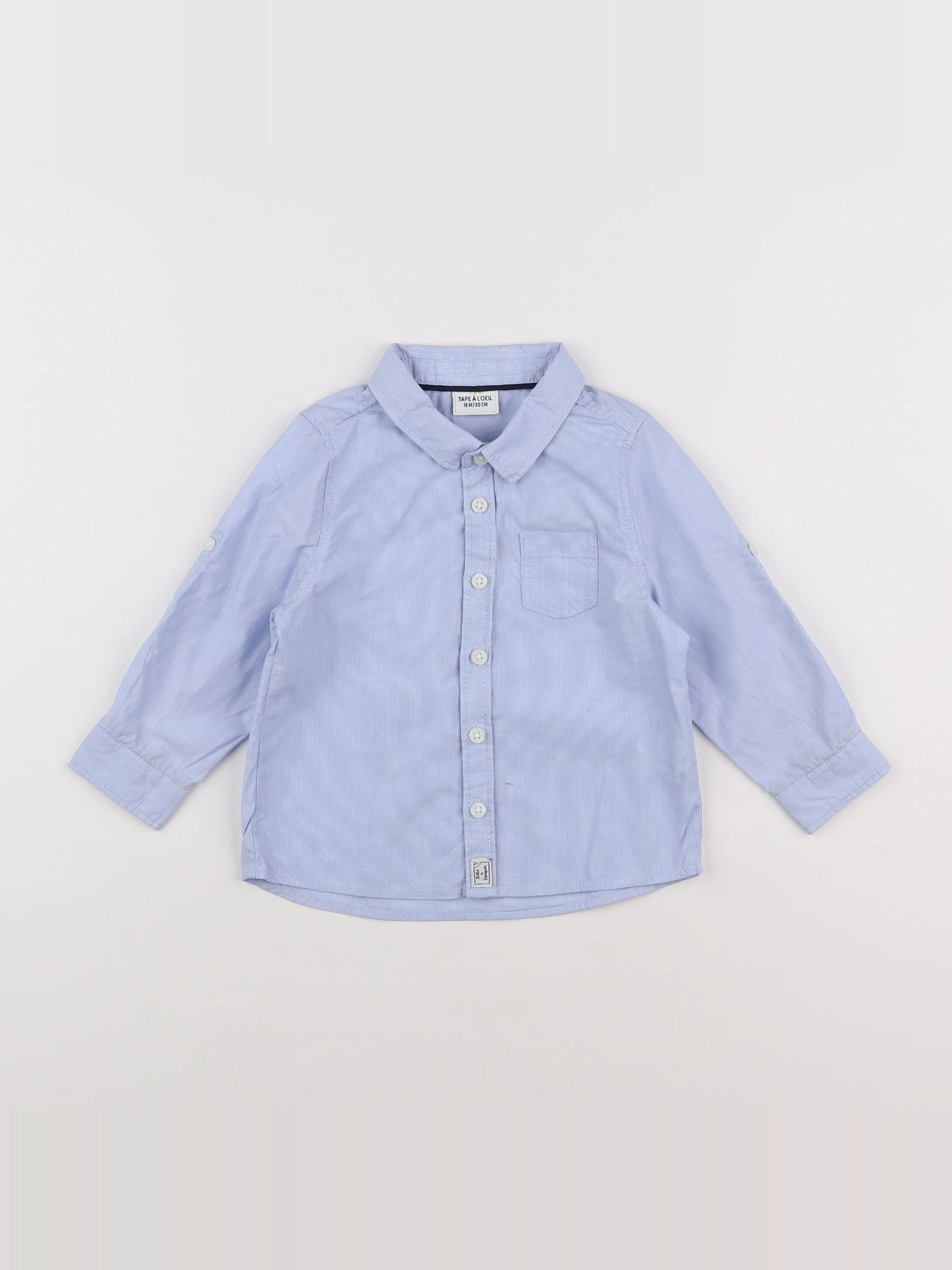 Tape à l'oeil - chemise bleu - 18 mois