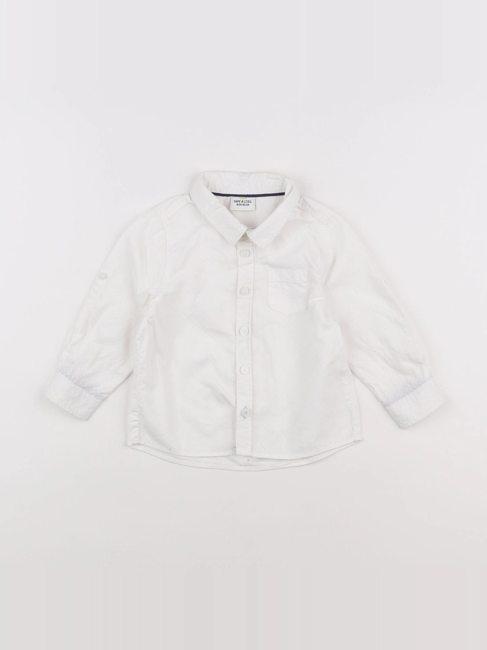 Tape à l'oeil - chemise blanc - 18 mois