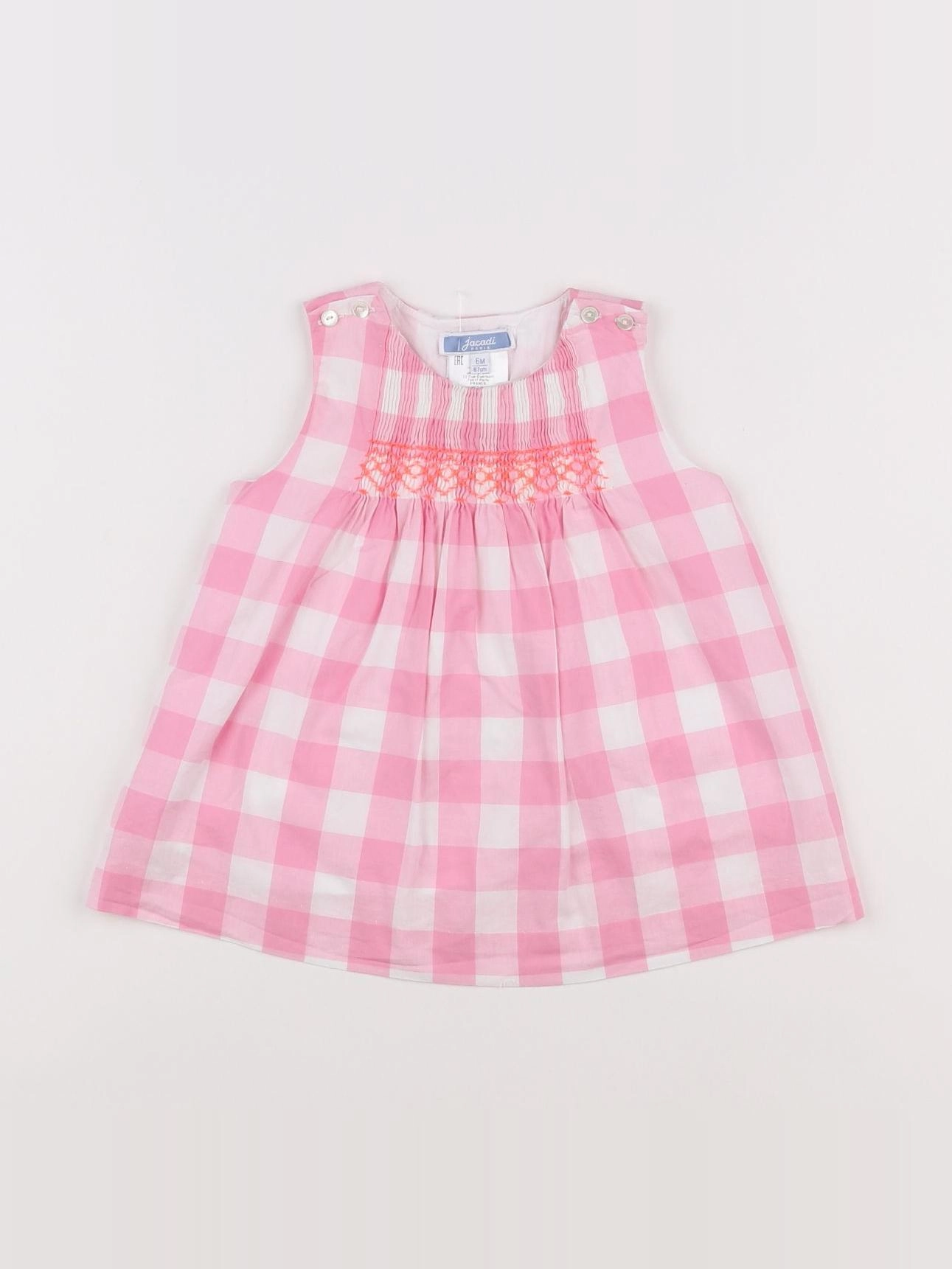 Jacadi - robe rose - 6 mois