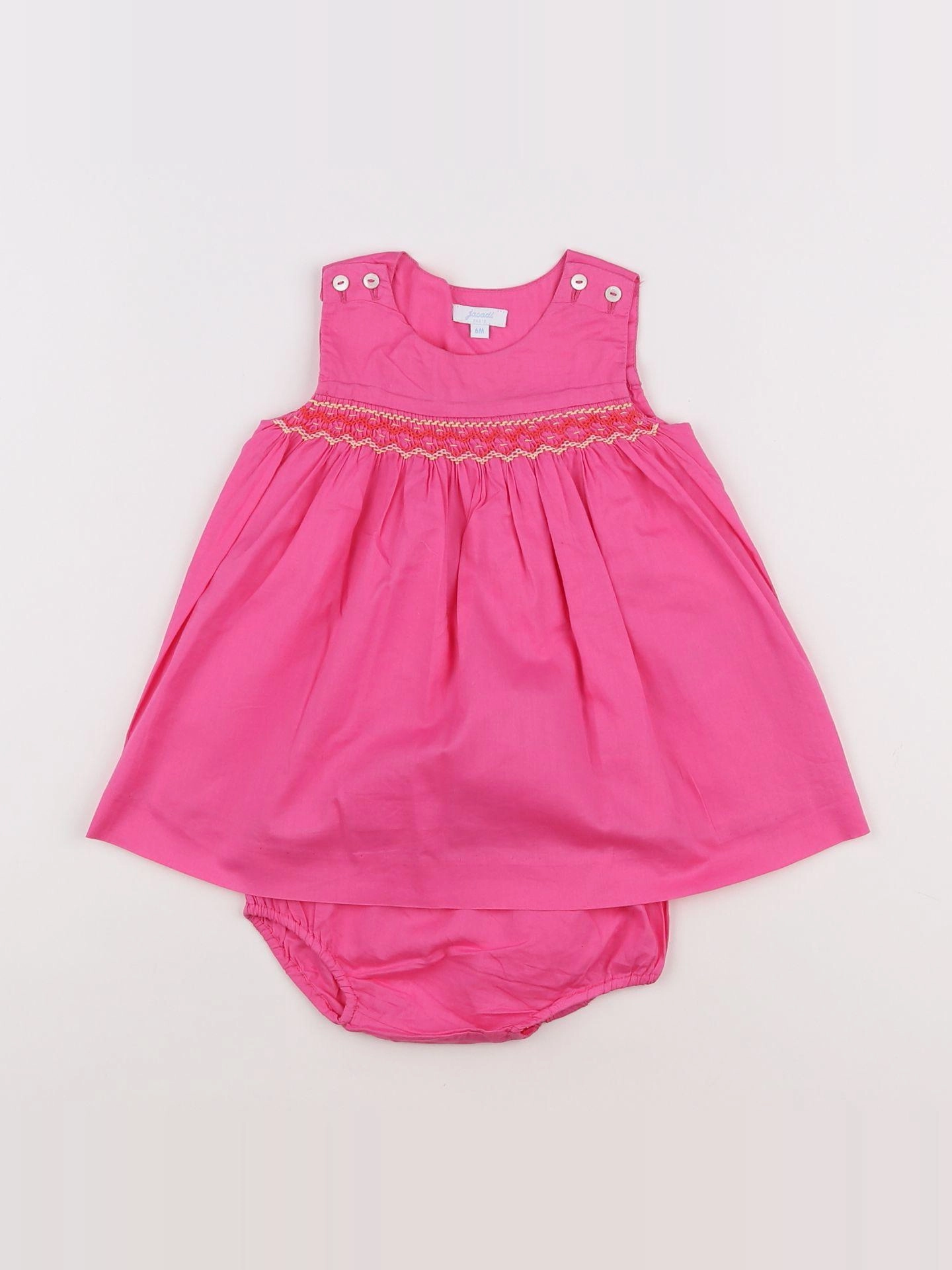 Jacadi - robe rose - 6 mois