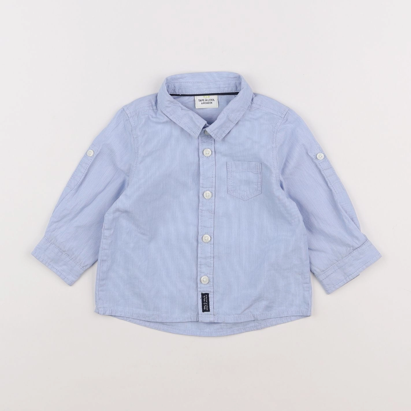 Tape à l'oeil - chemise bleu - 6 mois