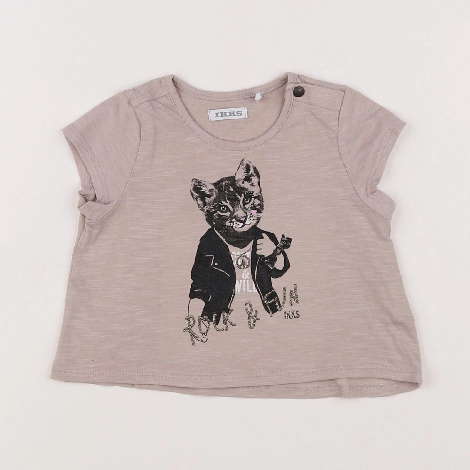 IKKS - tee-shirt marron - 12 mois