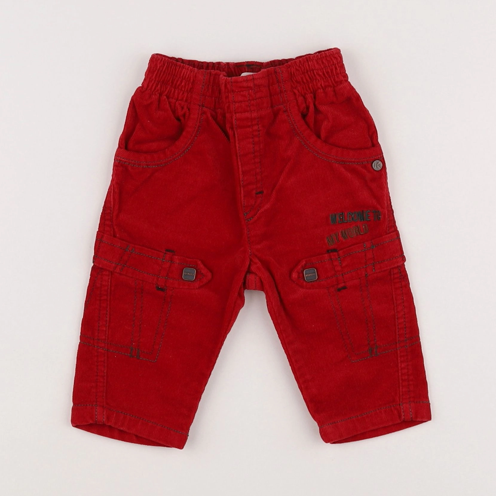 Kenzo - pantalon rouge - 3 mois