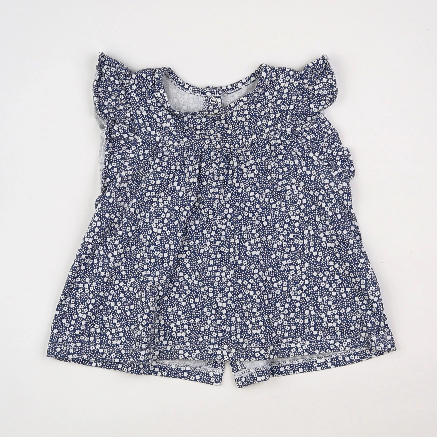 Vertbaudet - tee-shirt blanc, bleu - 18 mois