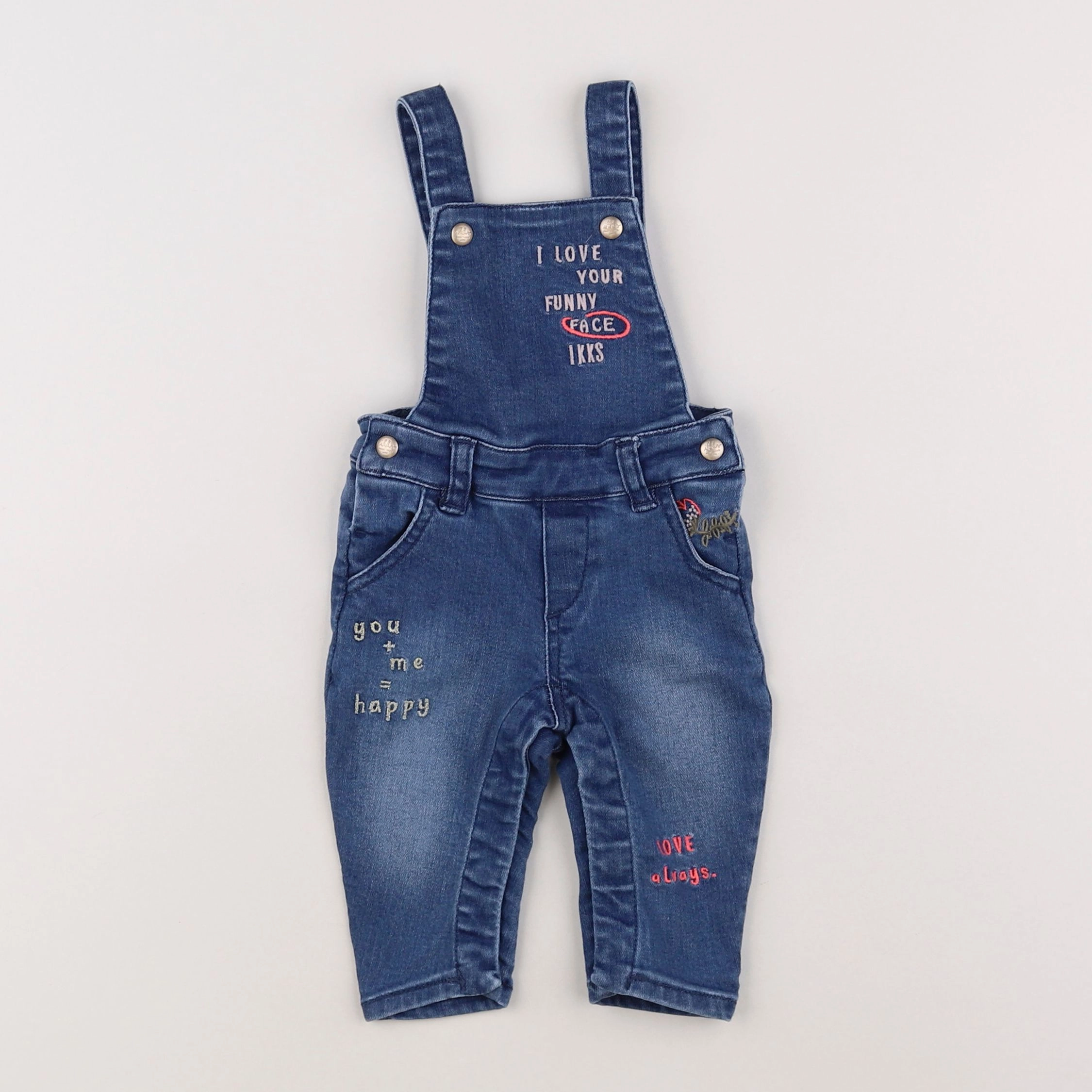 IKKS - salopette bleu - 3 mois