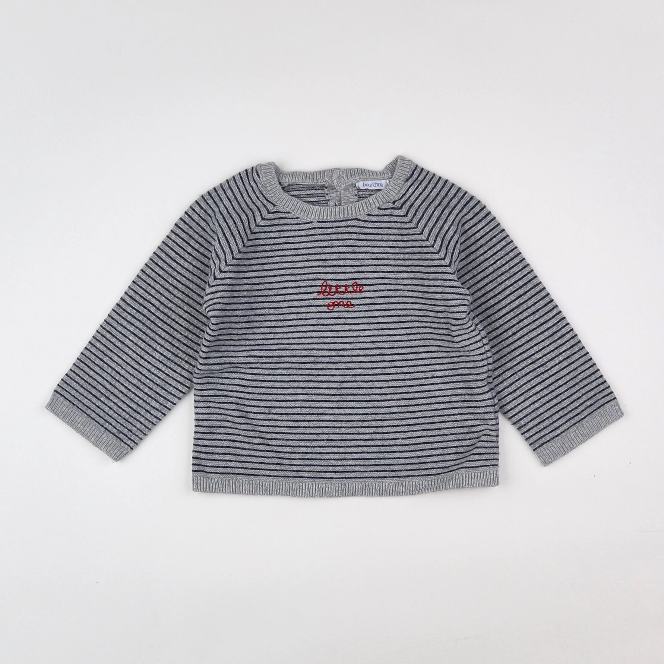 Boutchou - pull gris - 12 mois