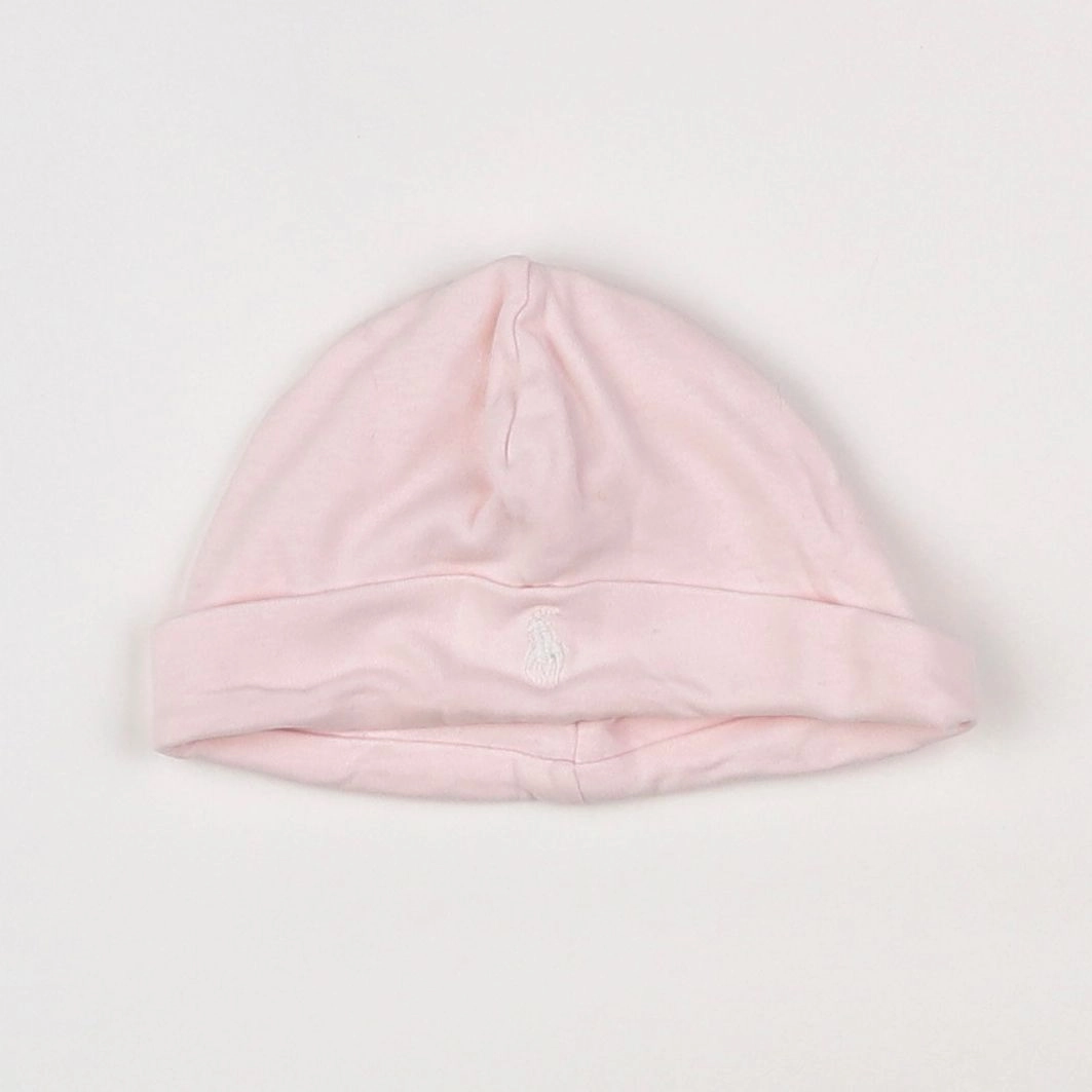 Ralph Lauren - bonnet rose - 0/6 mois