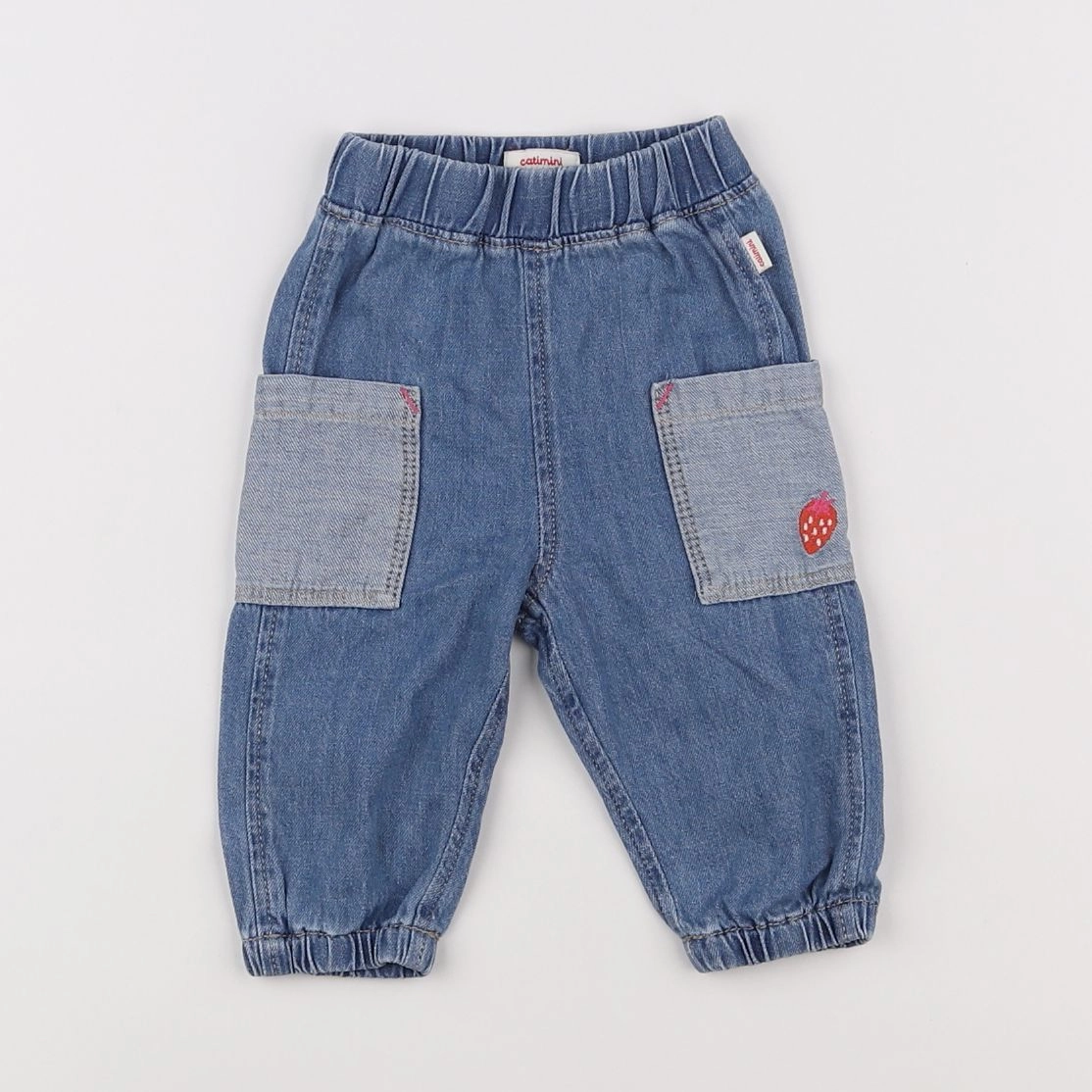 Catimini - pantalon bleu - 3 mois