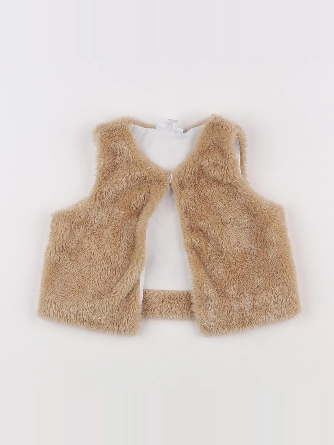 Vertbaudet - gilet beige - 6 mois