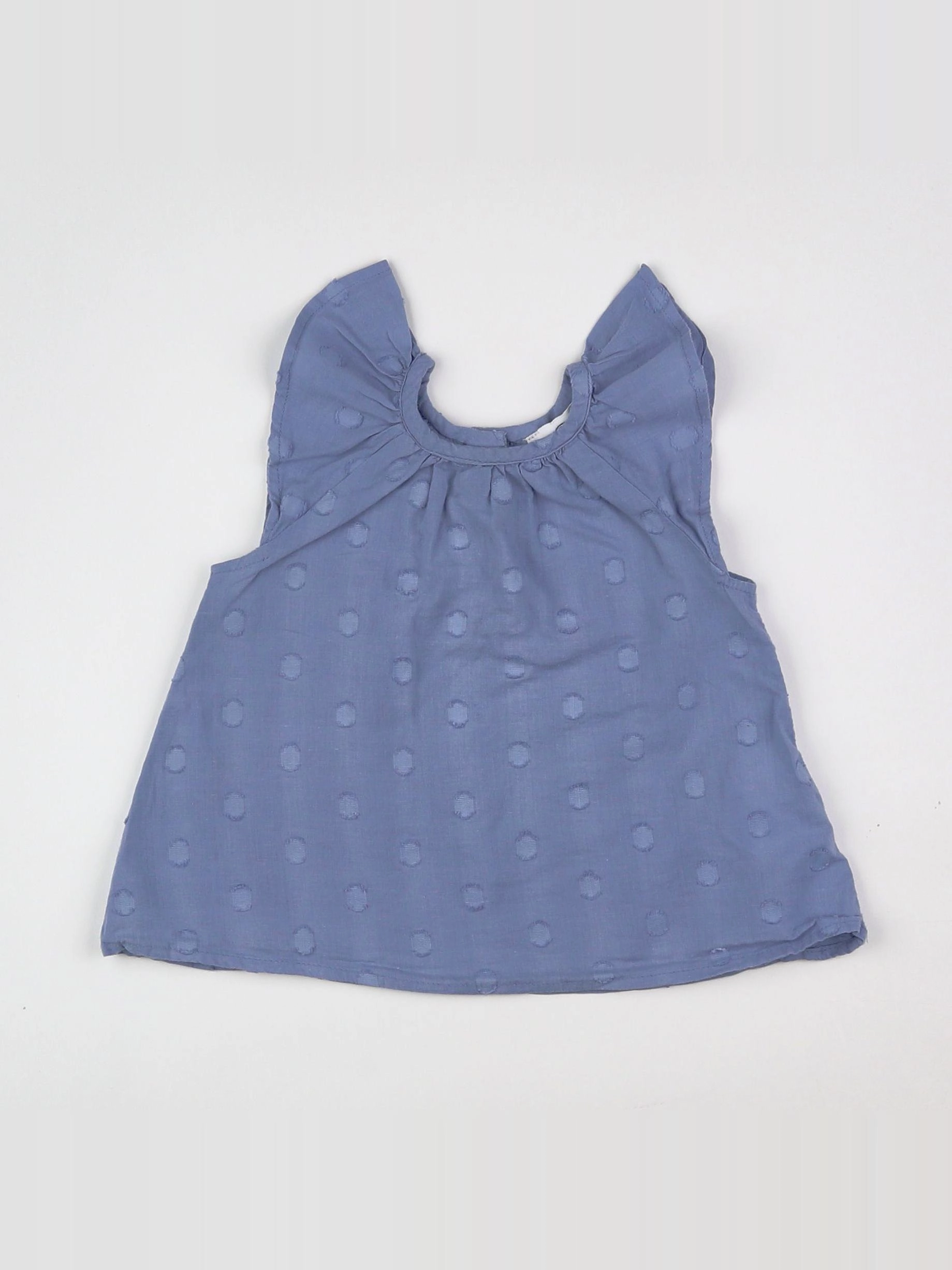 La Redoute - blouse bleu - 9 mois