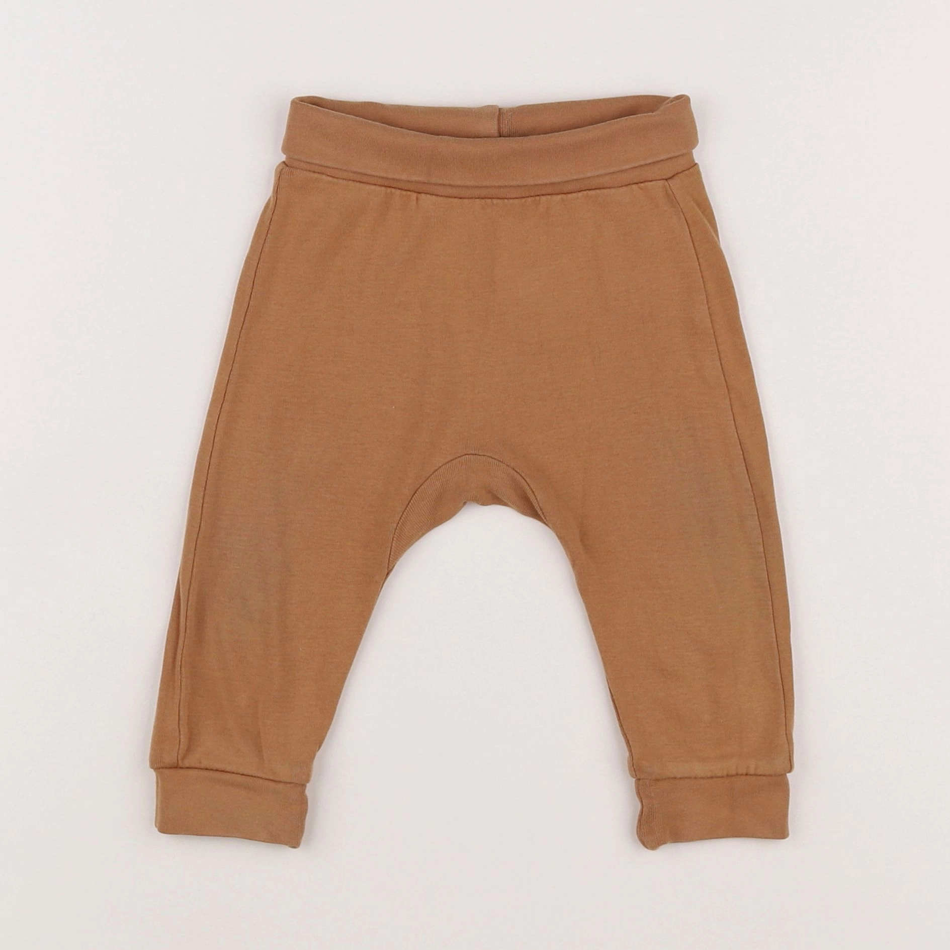 H&M - sarouel marron - 6/9 mois