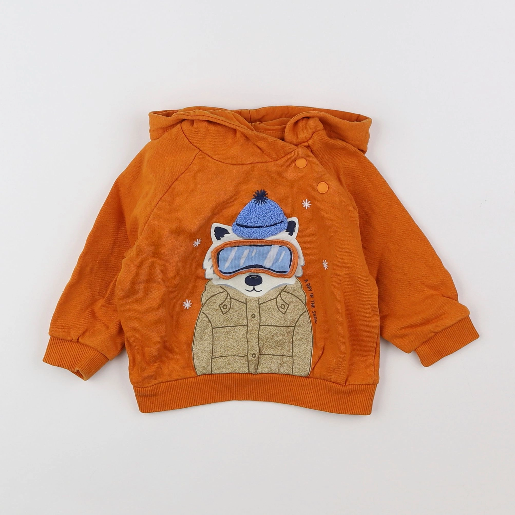 Mayoral - sweat orange - 6 mois