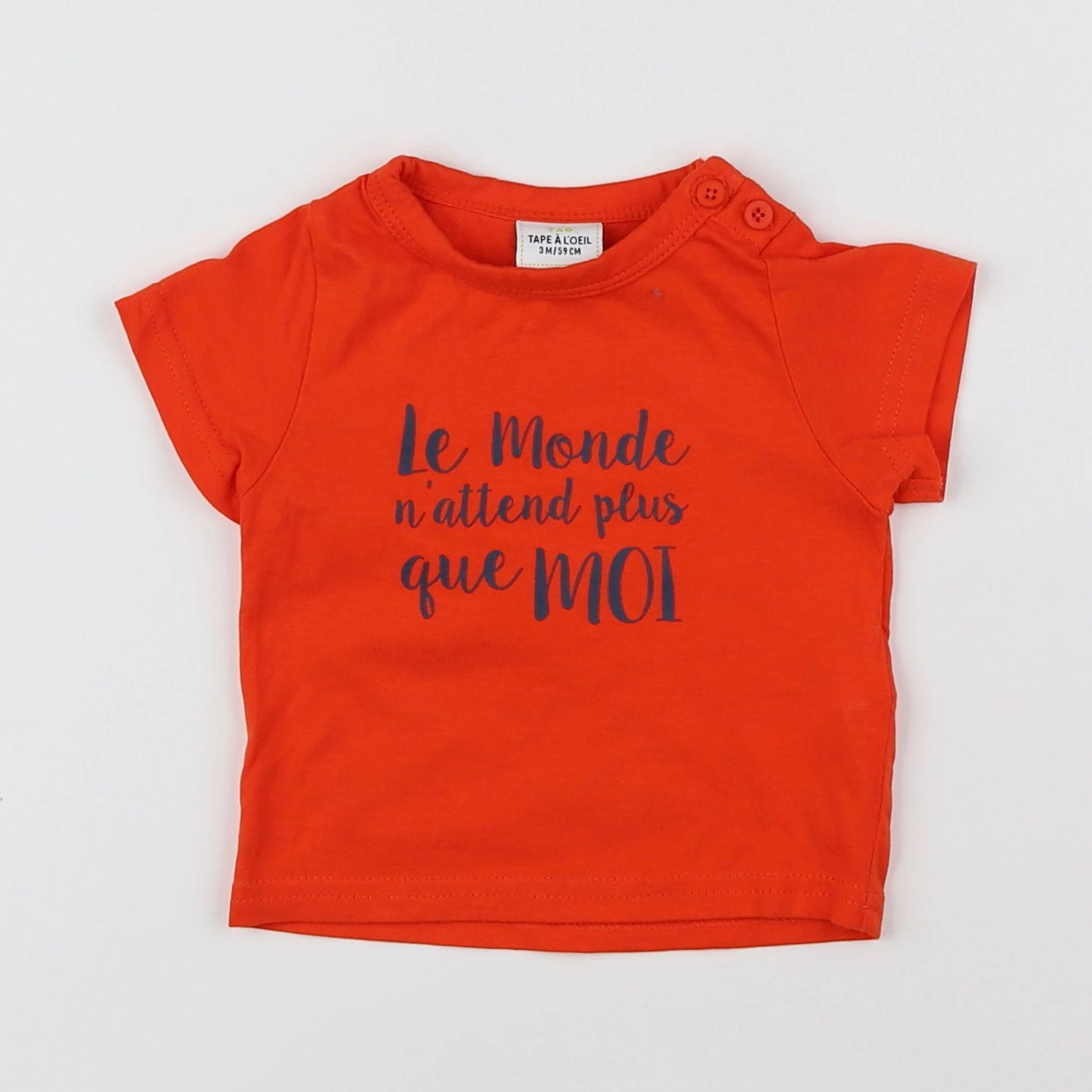 Tape à l'oeil - tee-shirt rouge - 3 mois