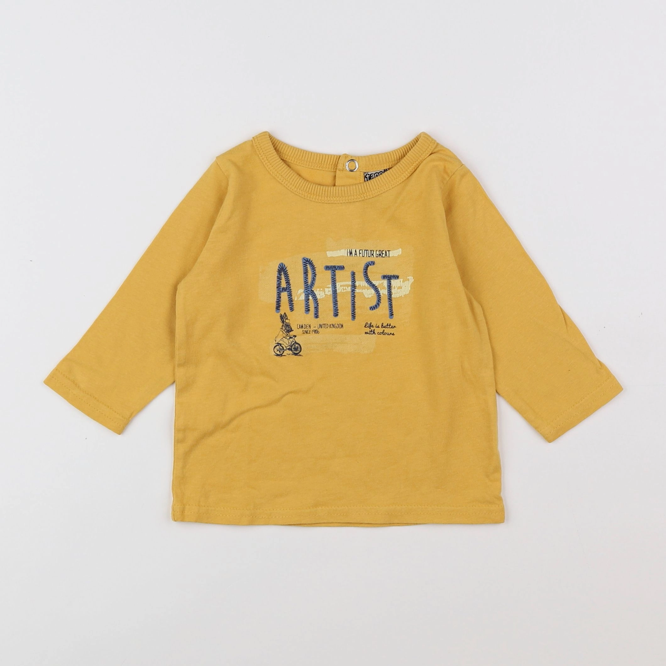 Tape à l'oeil - tee-shirt jaune - 6 mois