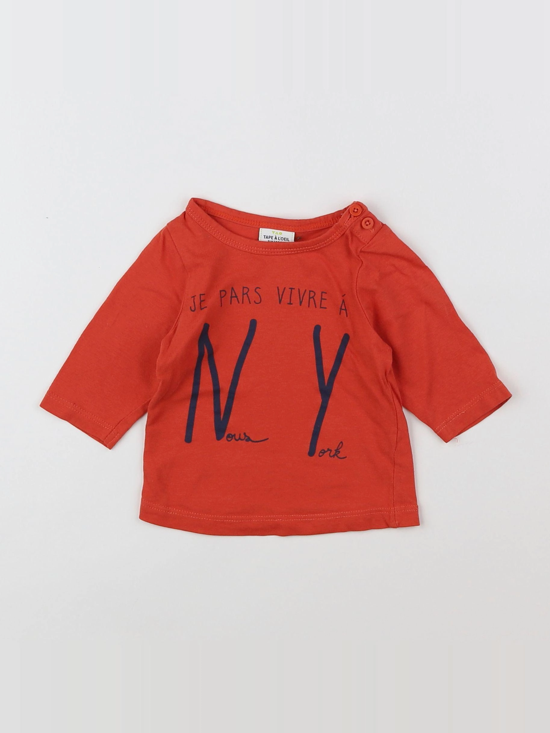 Tape à l'oeil - tee-shirt rouge - 3 mois