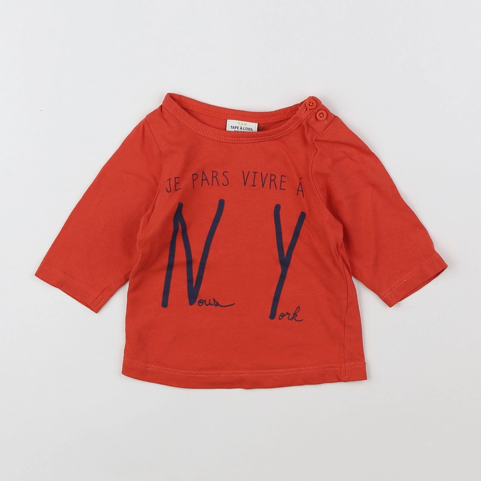 Tape à l'oeil - tee-shirt rouge - 3 mois