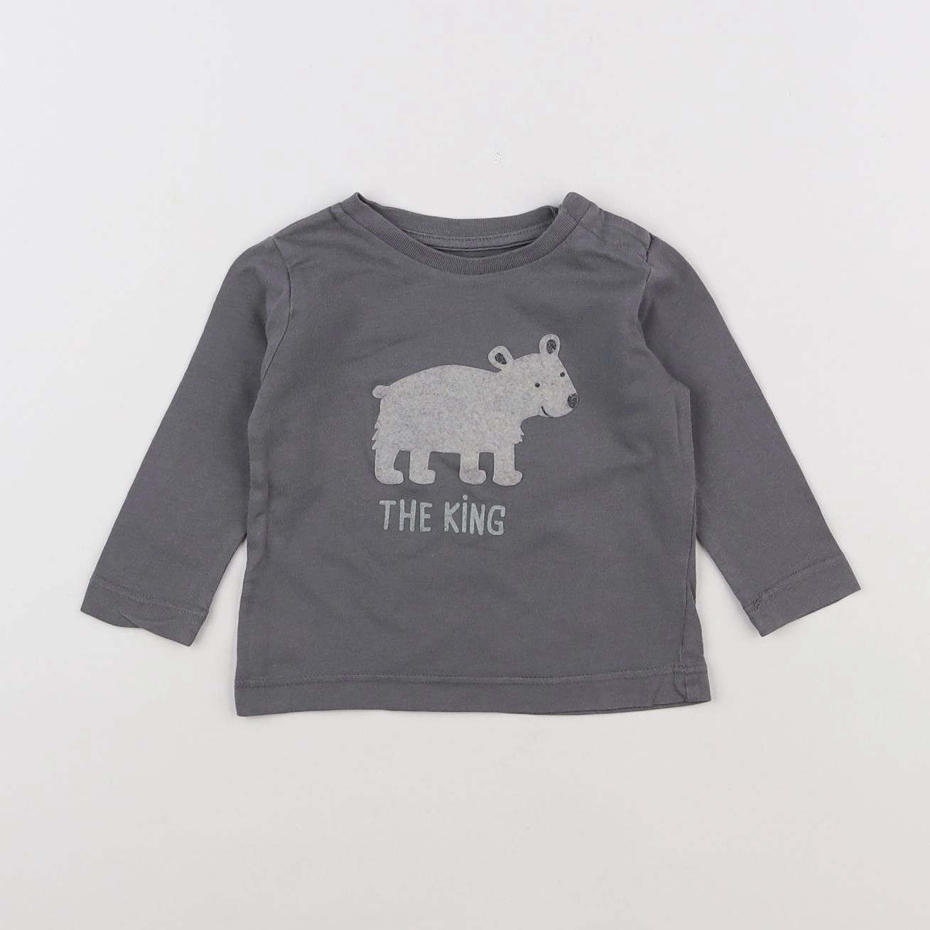 Boutchou - tee-shirt gris - 6 mois