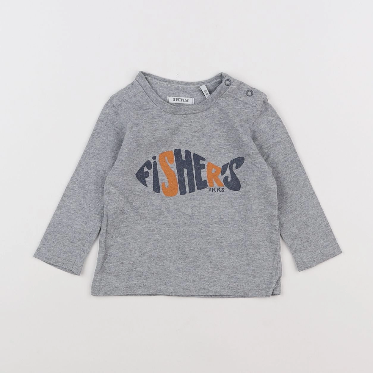 IKKS - tee-shirt gris - 6 mois