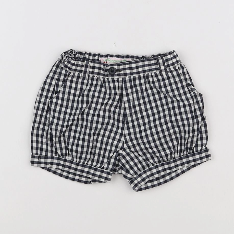 Bonpoint - short blanc, noir - 6 mois