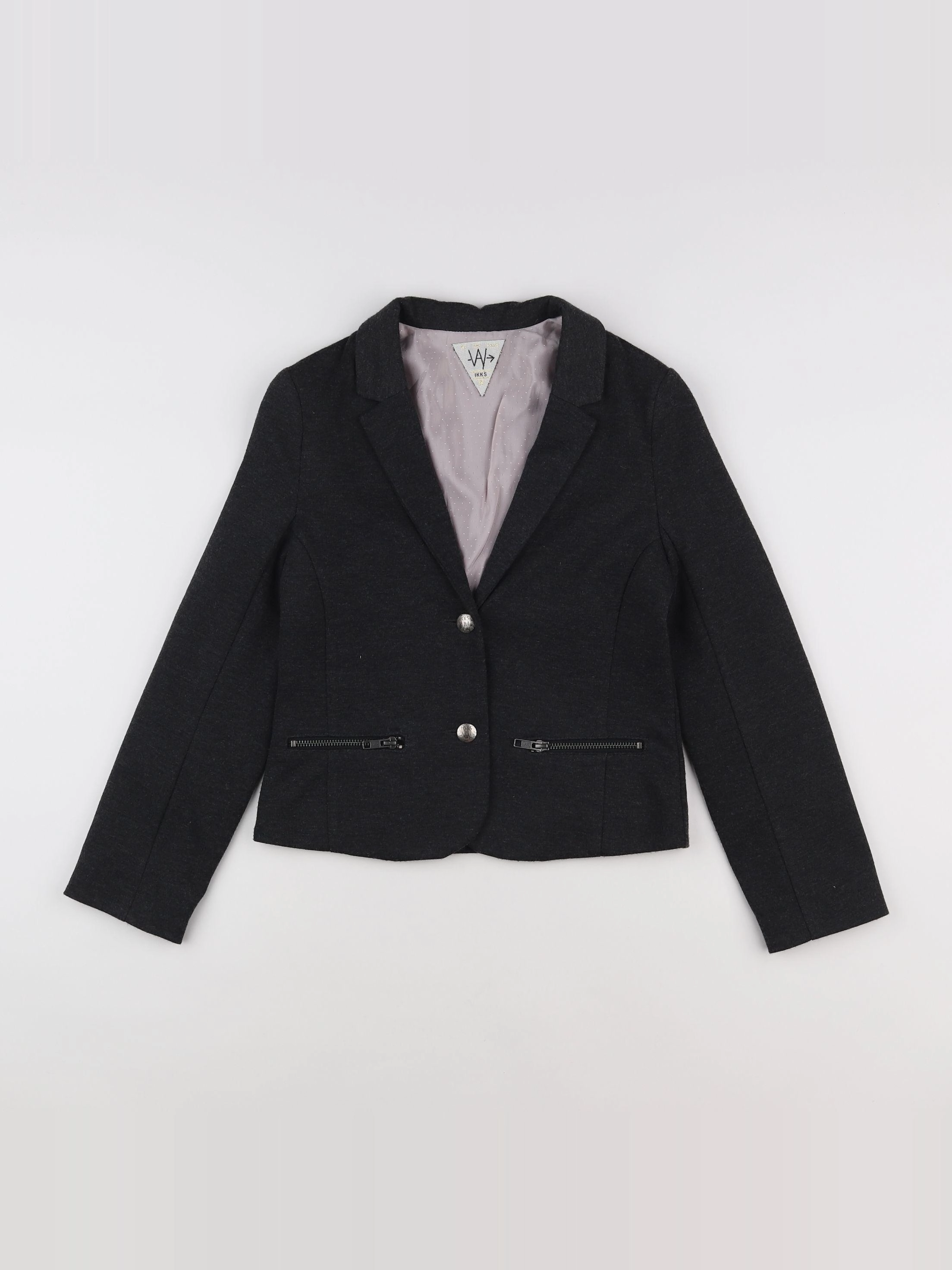 IKKS - veste gris - 10 ans