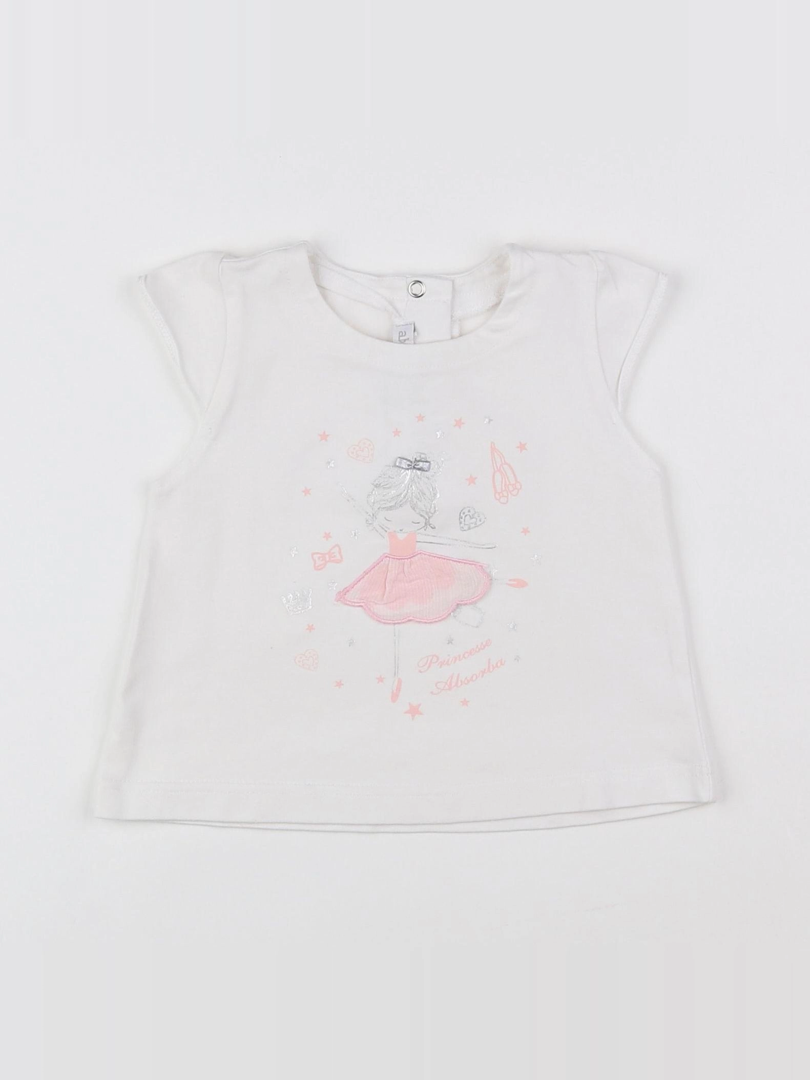 Absorba - tee-shirt blanc - 12 mois