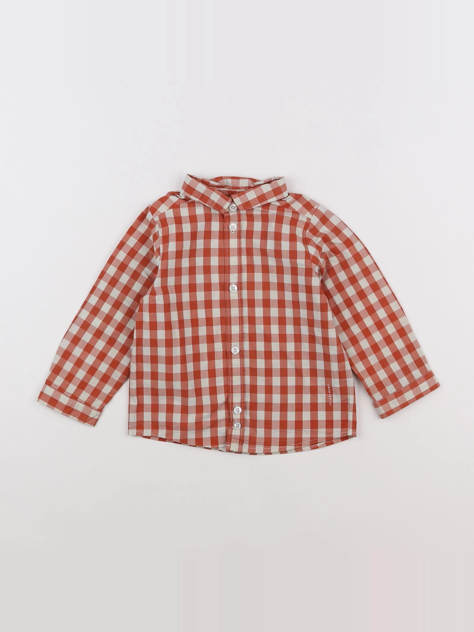 Jacadi - chemise orange, blanc - 18 mois