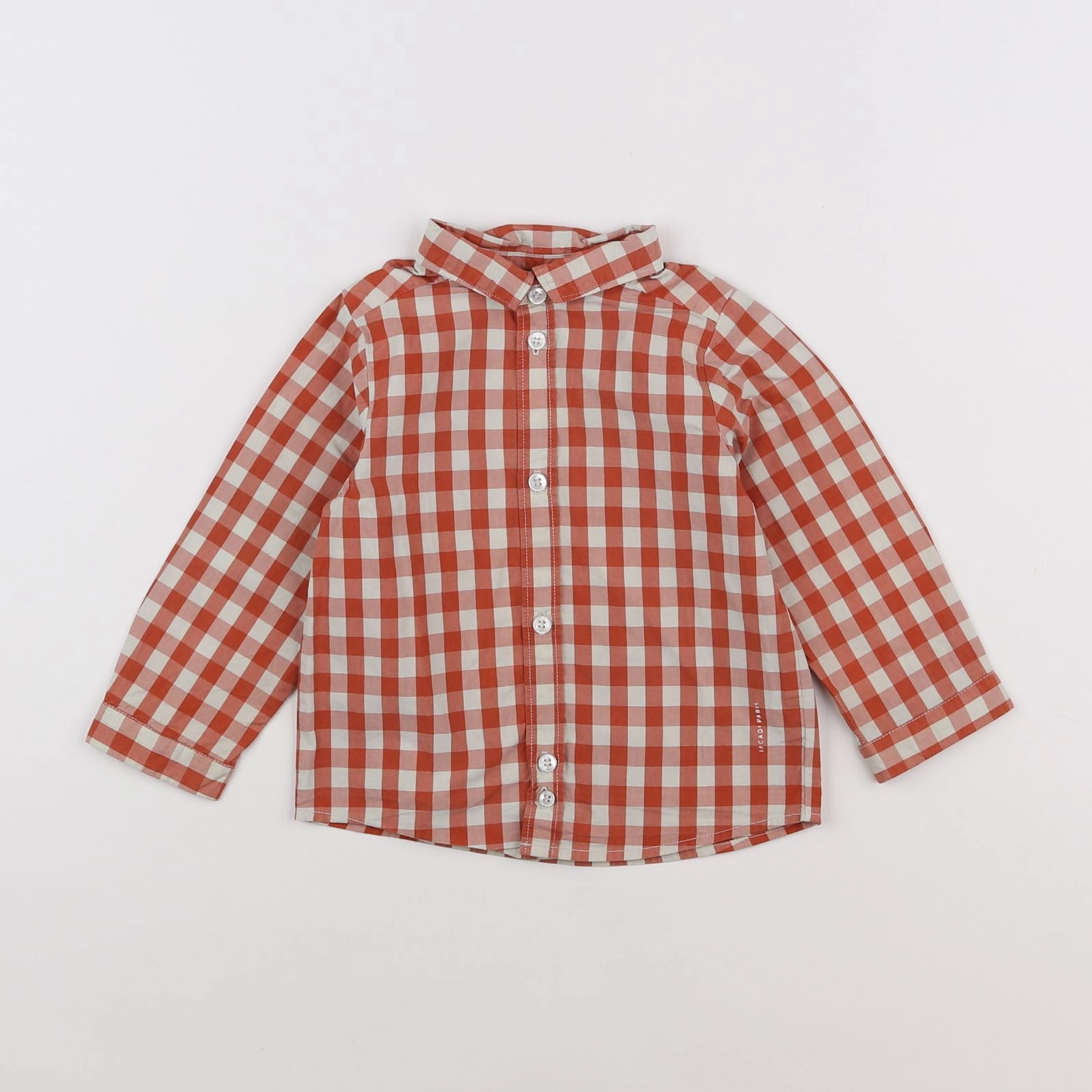 Jacadi - chemise orange, blanc - 18 mois