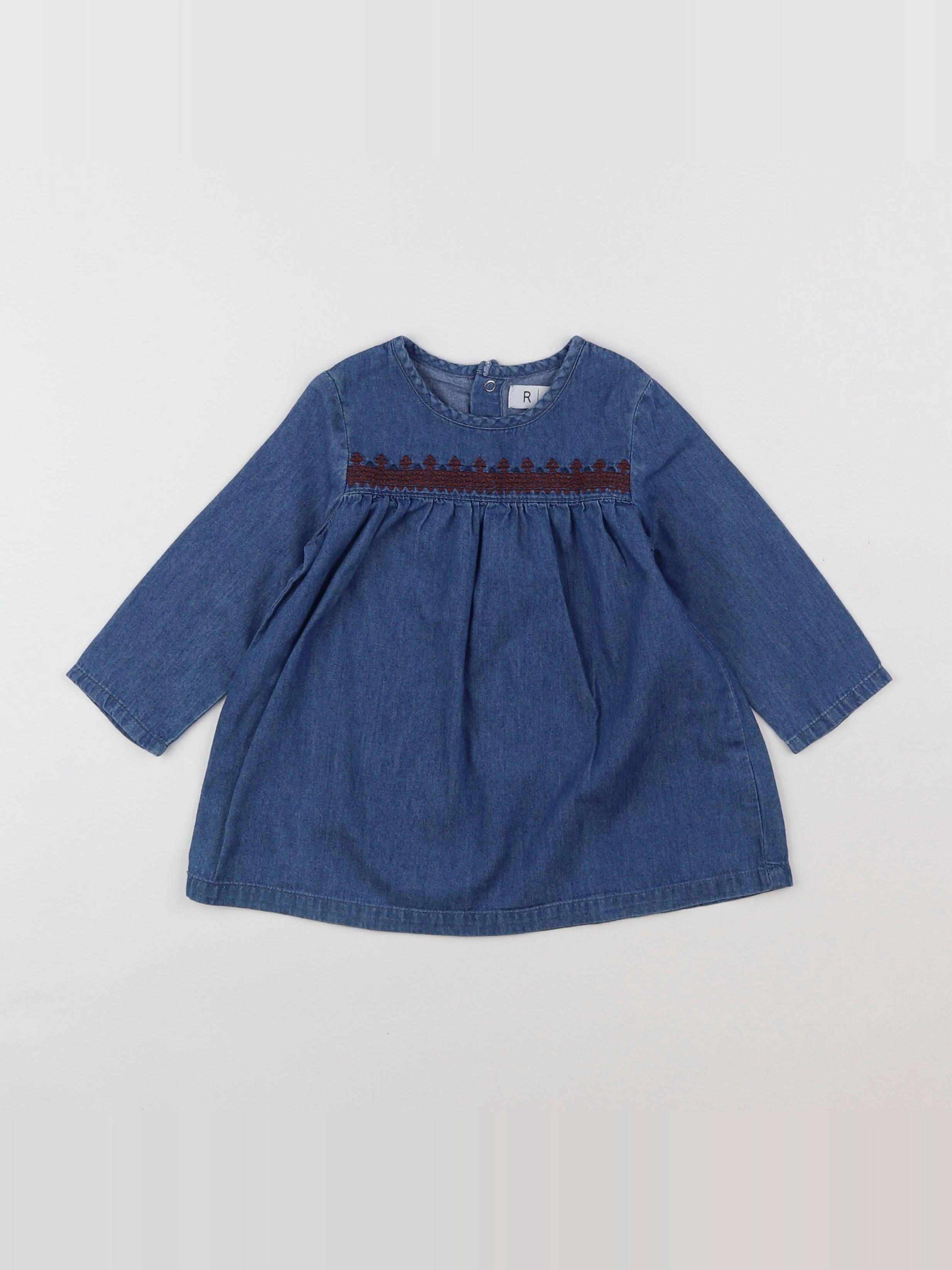 La Redoute - robe bleu - 6/9 mois