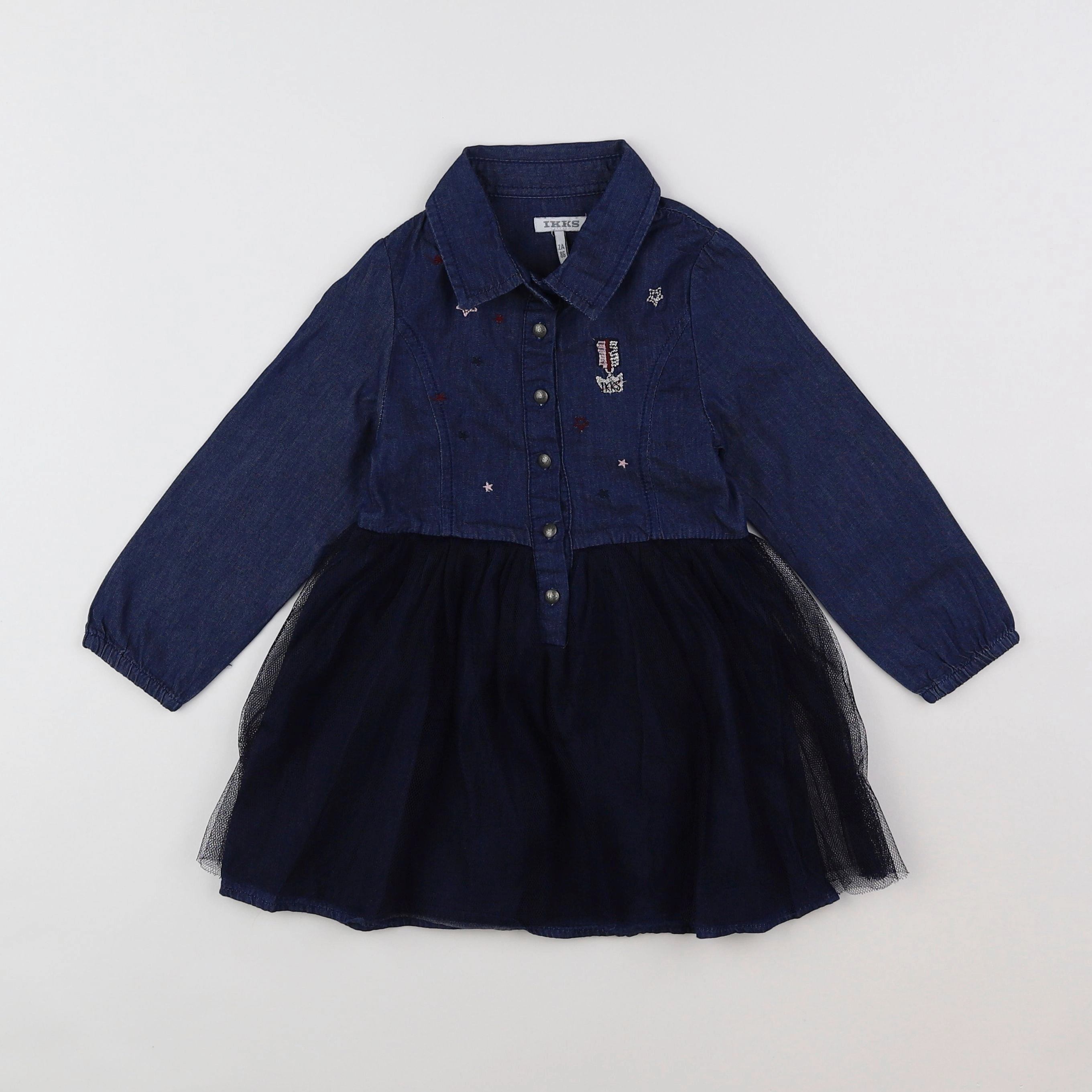 IKKS - robe bleu - 2 ans