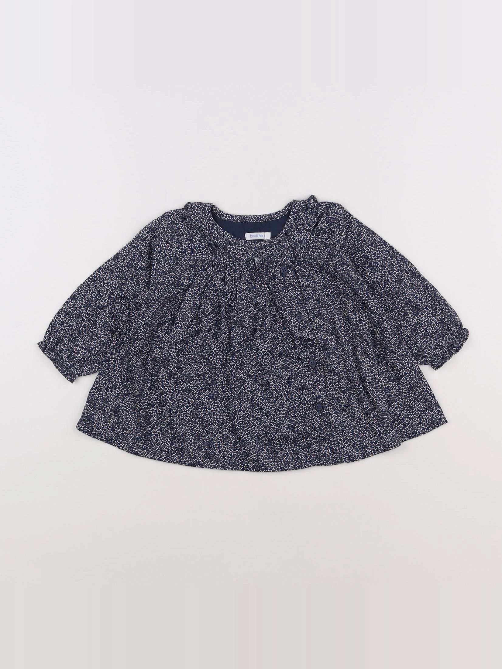 Boutchou - robe bleu - 12 mois