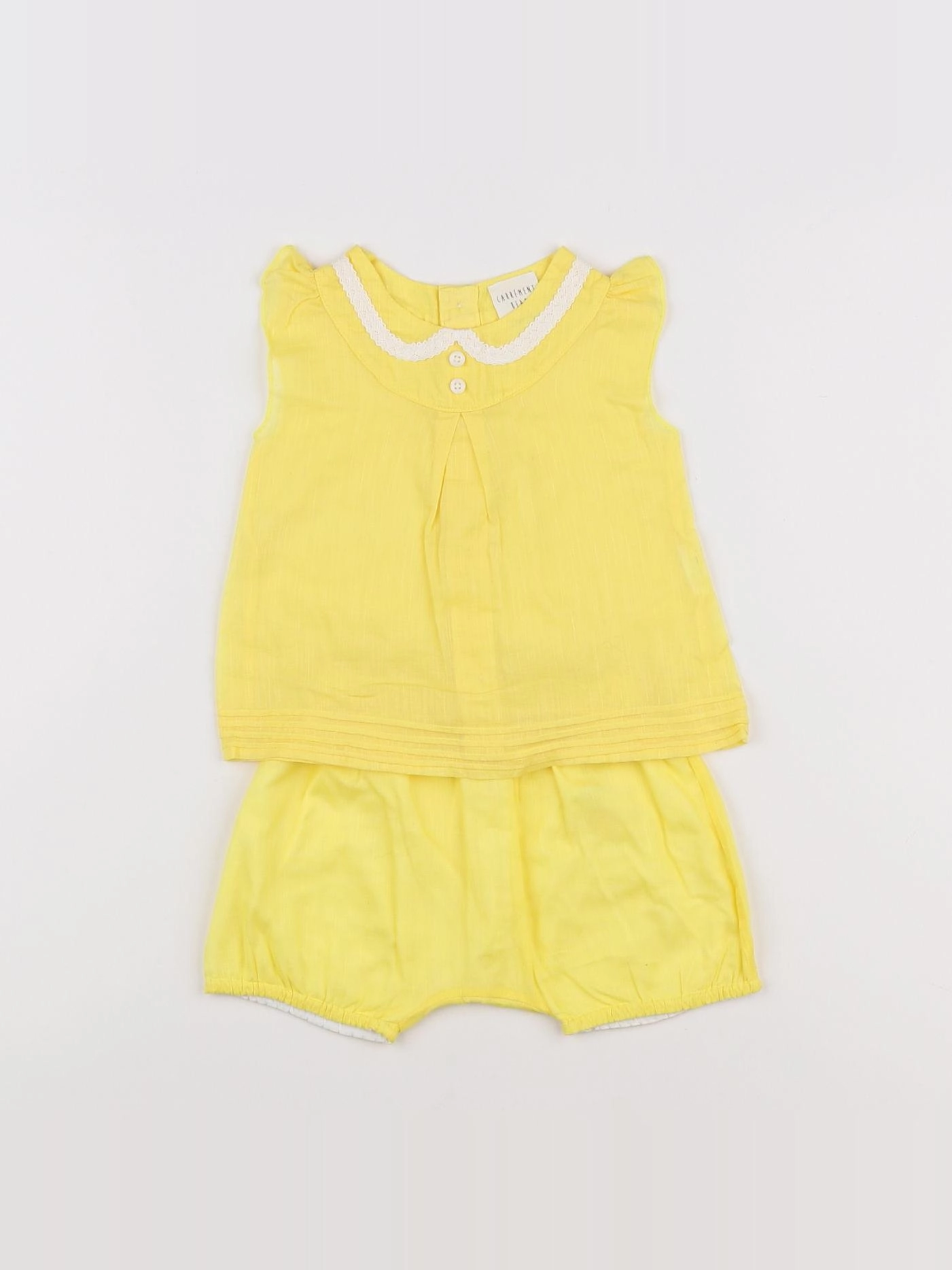 Carrément Beau - ensemble jaune - 6 mois