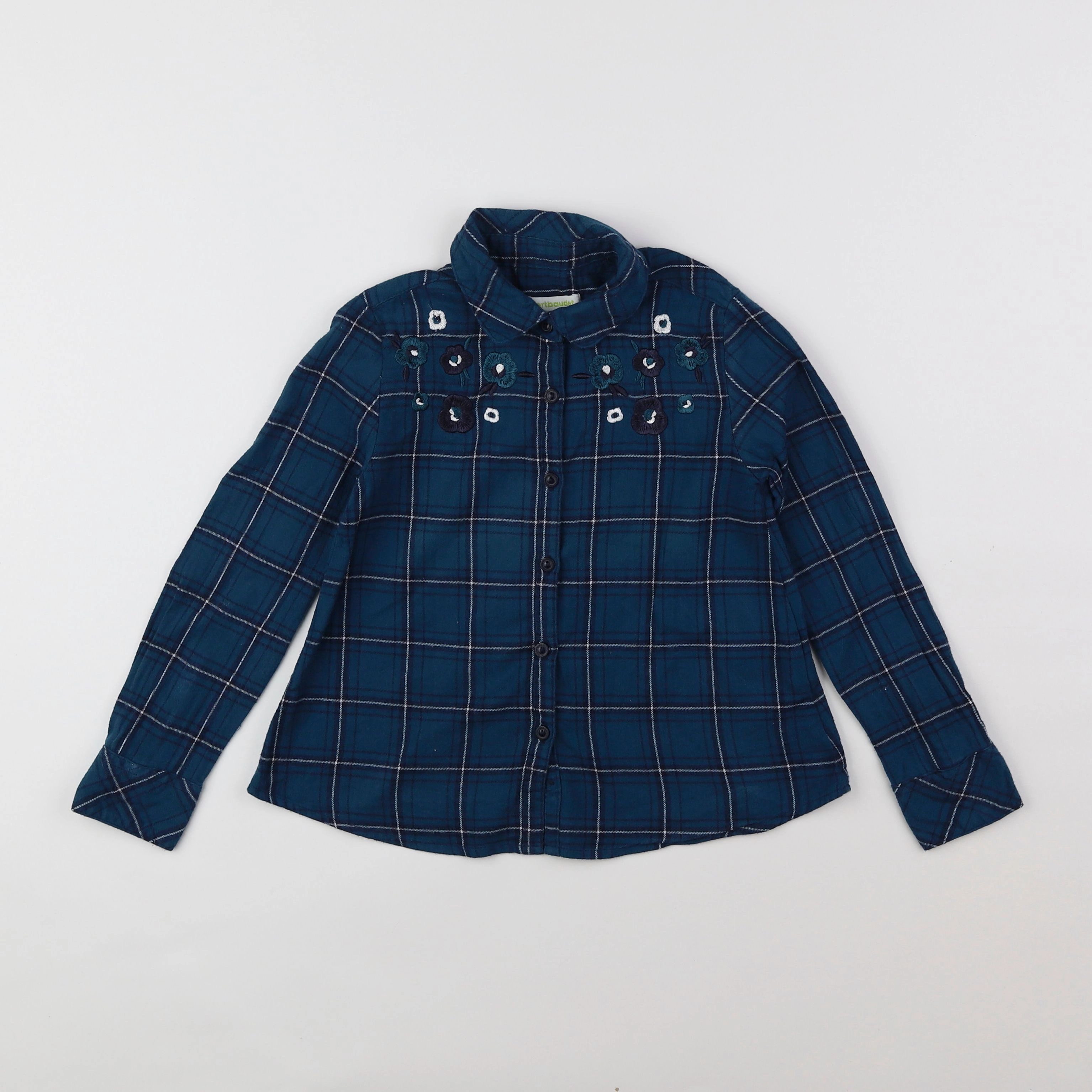 Vertbaudet - blouse bleu - 6 ans