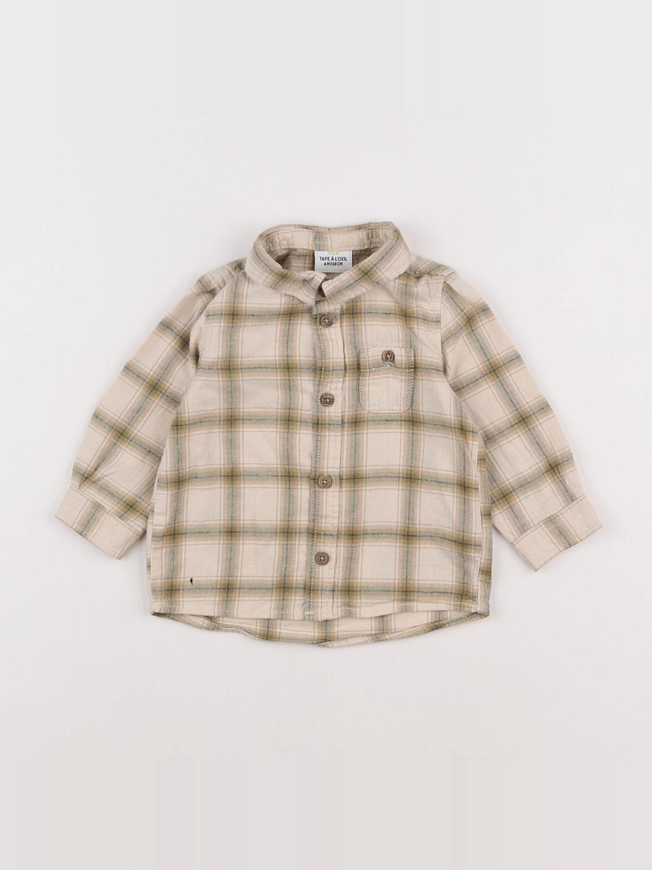 Tape à l'oeil - chemise beige - 6 mois