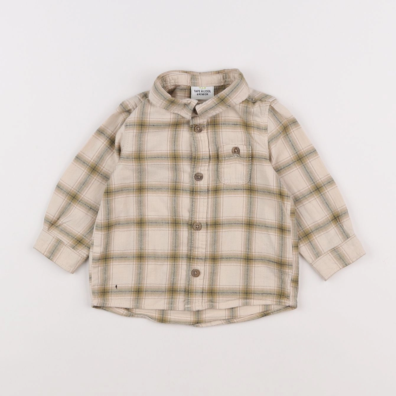 Tape à l'oeil - chemise beige - 6 mois